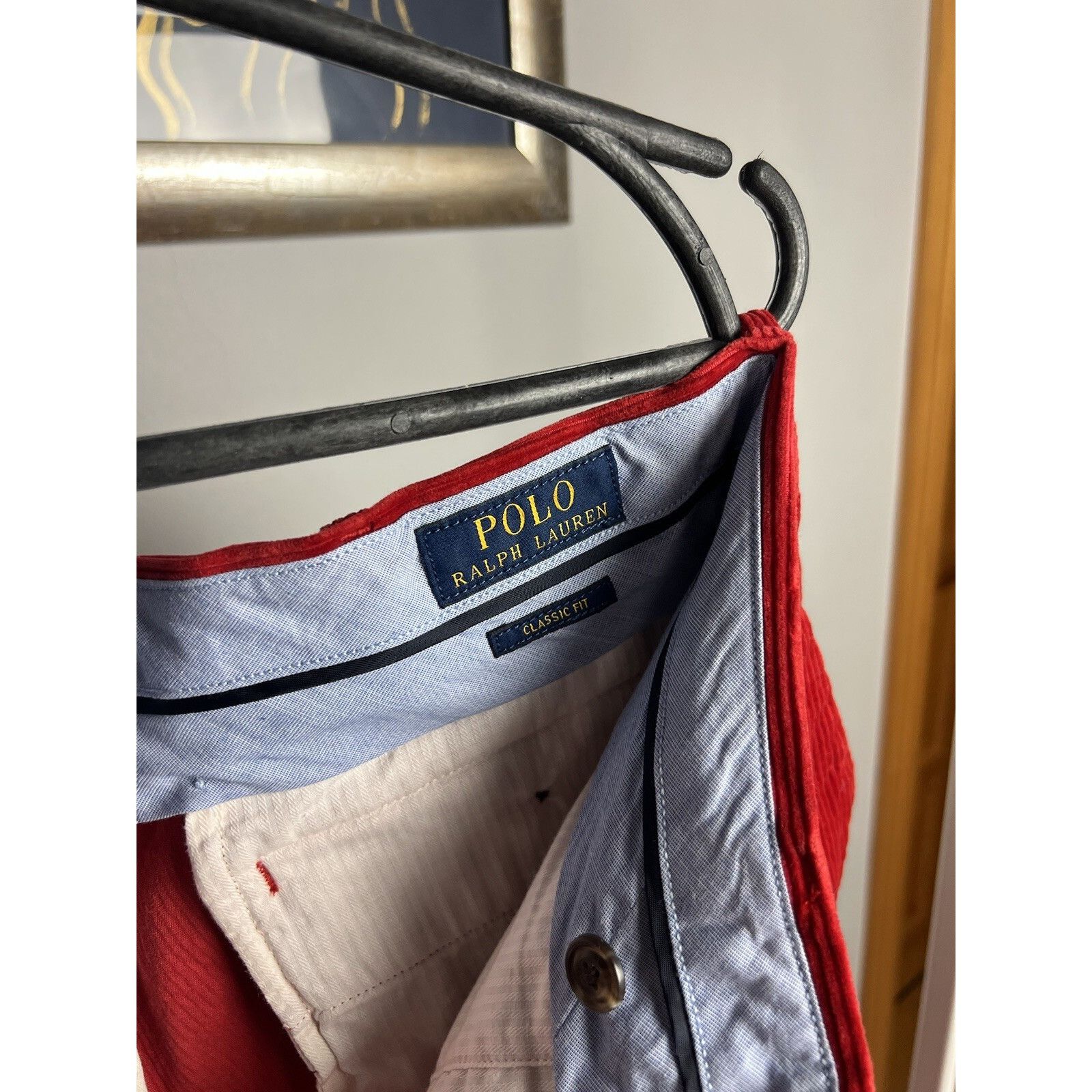 Polo Ralph Lauren MINT! Polo Ralph Lauren Red Corduroy Classic Fit Chino Pants Size US 33 - 12 Thumbnail