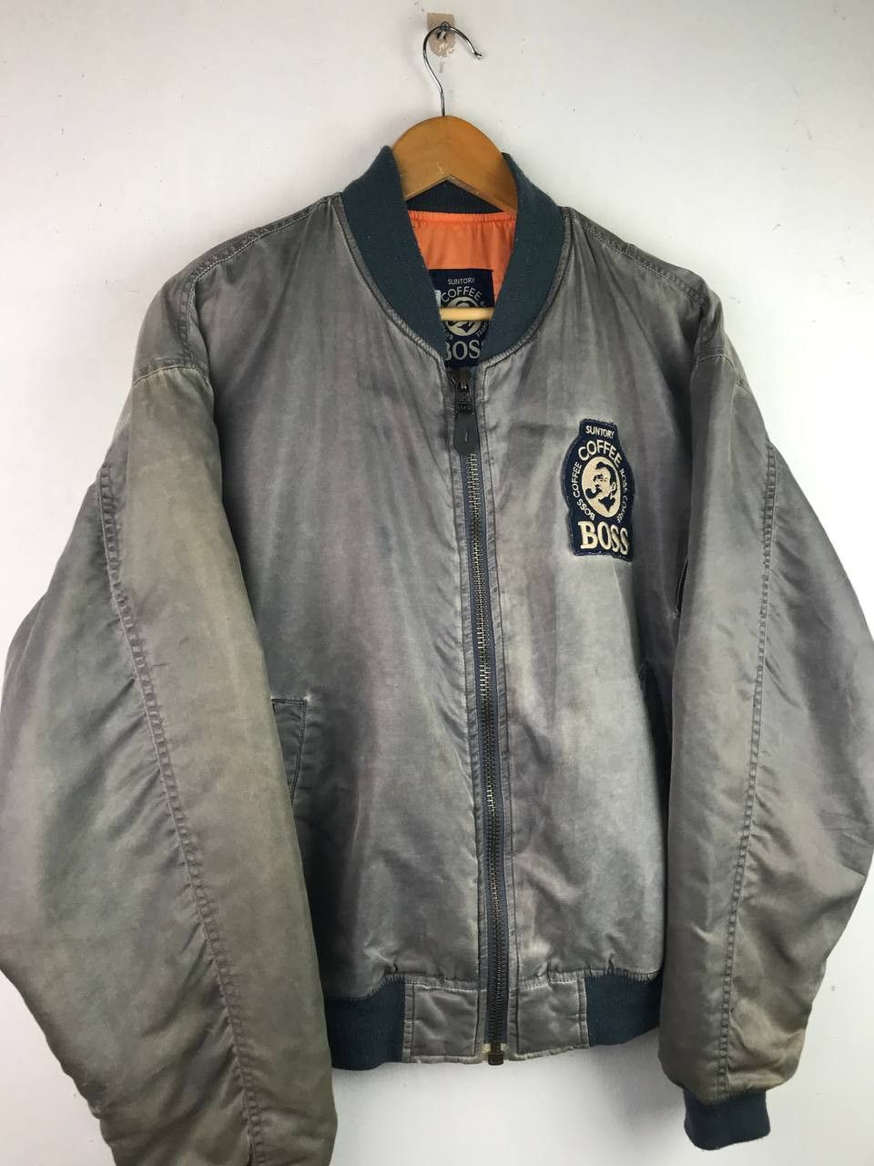 Vintage Vintage Suntory Coffee Boss Distressed Sunfaded Jacket Size US XL / EU 56 / 4 - 5 Thumbnail