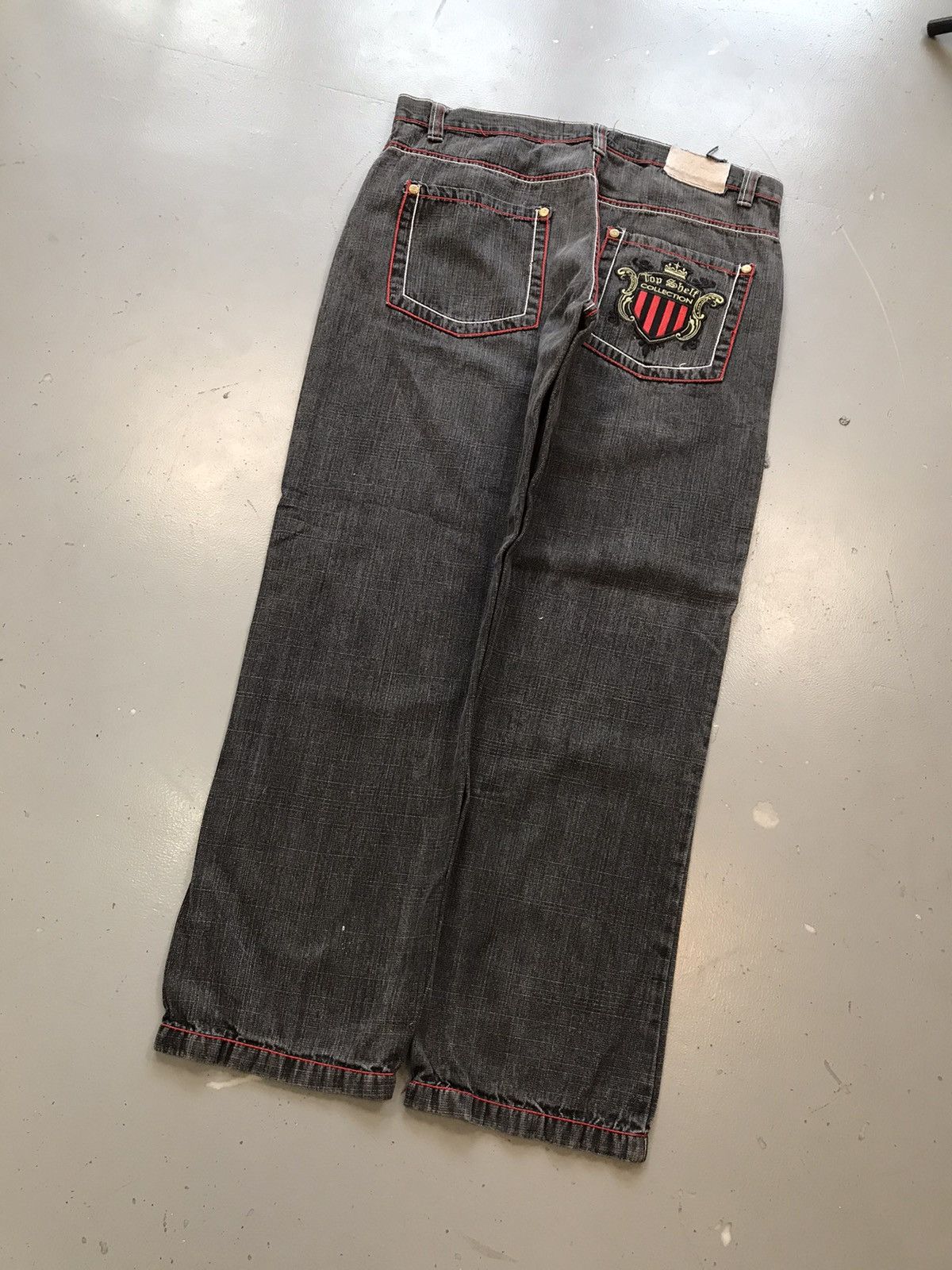 Vintage Vintage top shield collection embroidered straight fit denim Size US 38 / EU 54 - 8 Thumbnail