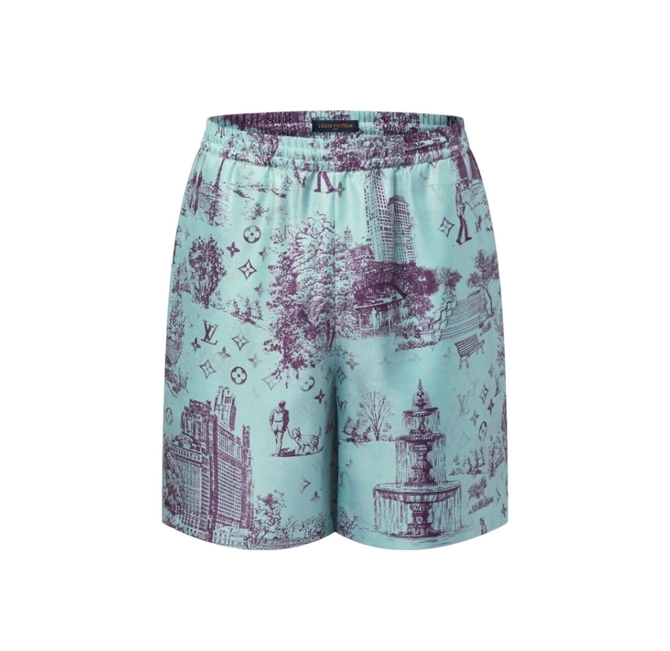 Louis Vuitton Louis Vuitton Monogram Landscape Silk Shorts 52 Size US 36 / EU 52 - 1 Thumbnail