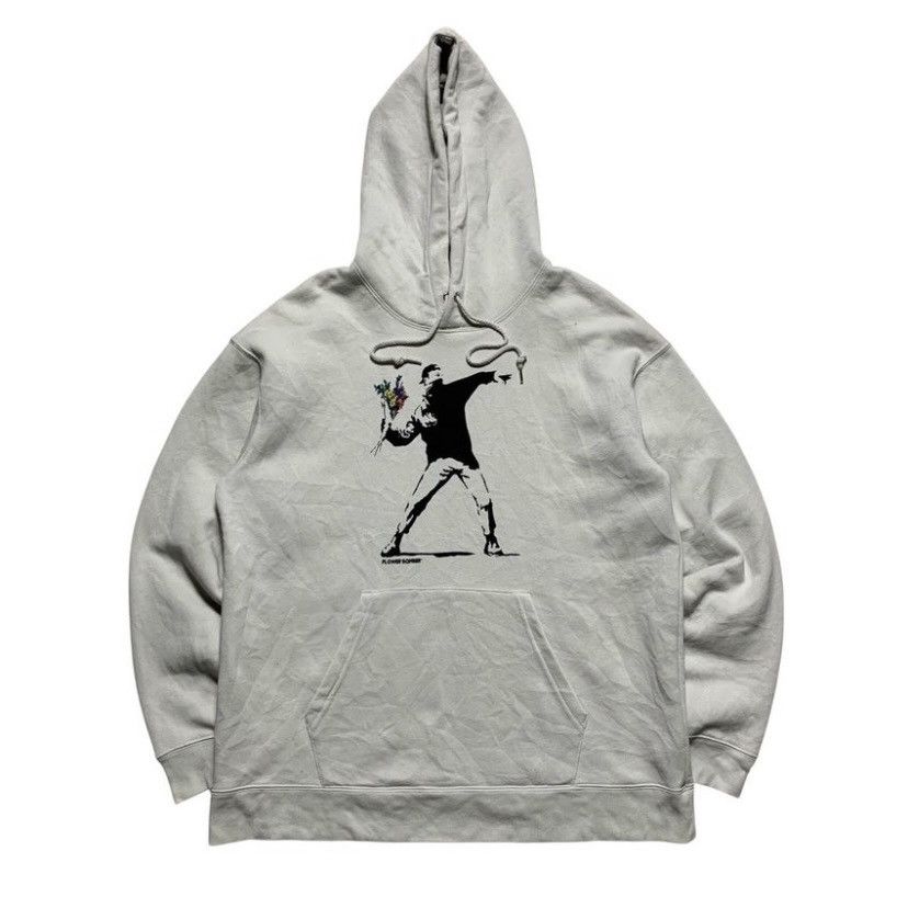 Japanese Brand BANSKY BRANDALISED FLOWER BOMBER UNITED ARROWS HOODIE Size US M / EU 48-50 / 2 - 1 Thumbnail