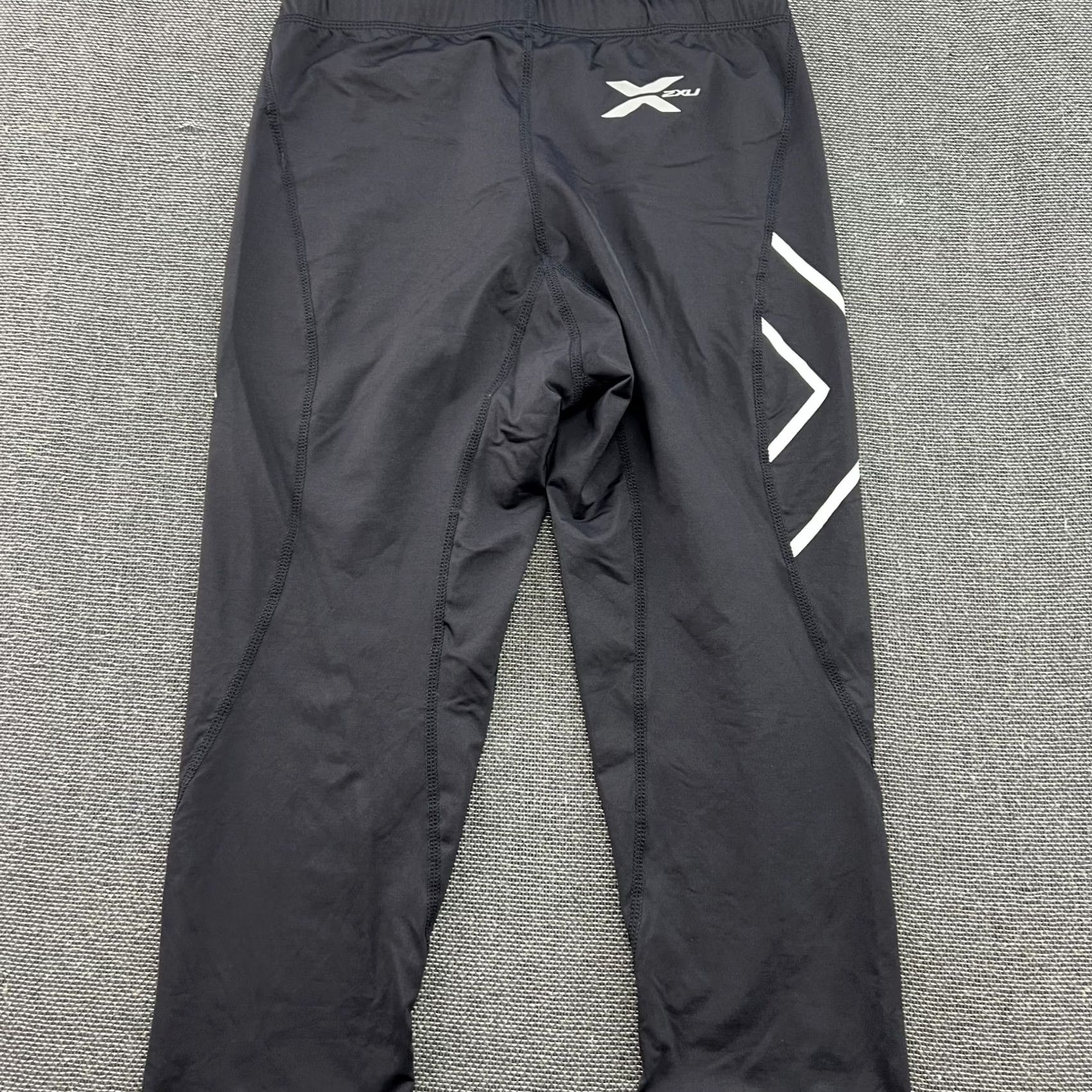 2XU 2XU Mens Compression Pants Black Medium 7/8 Elite Sport Spandex Tights Capri Size US 31 - 3 Thumbnail