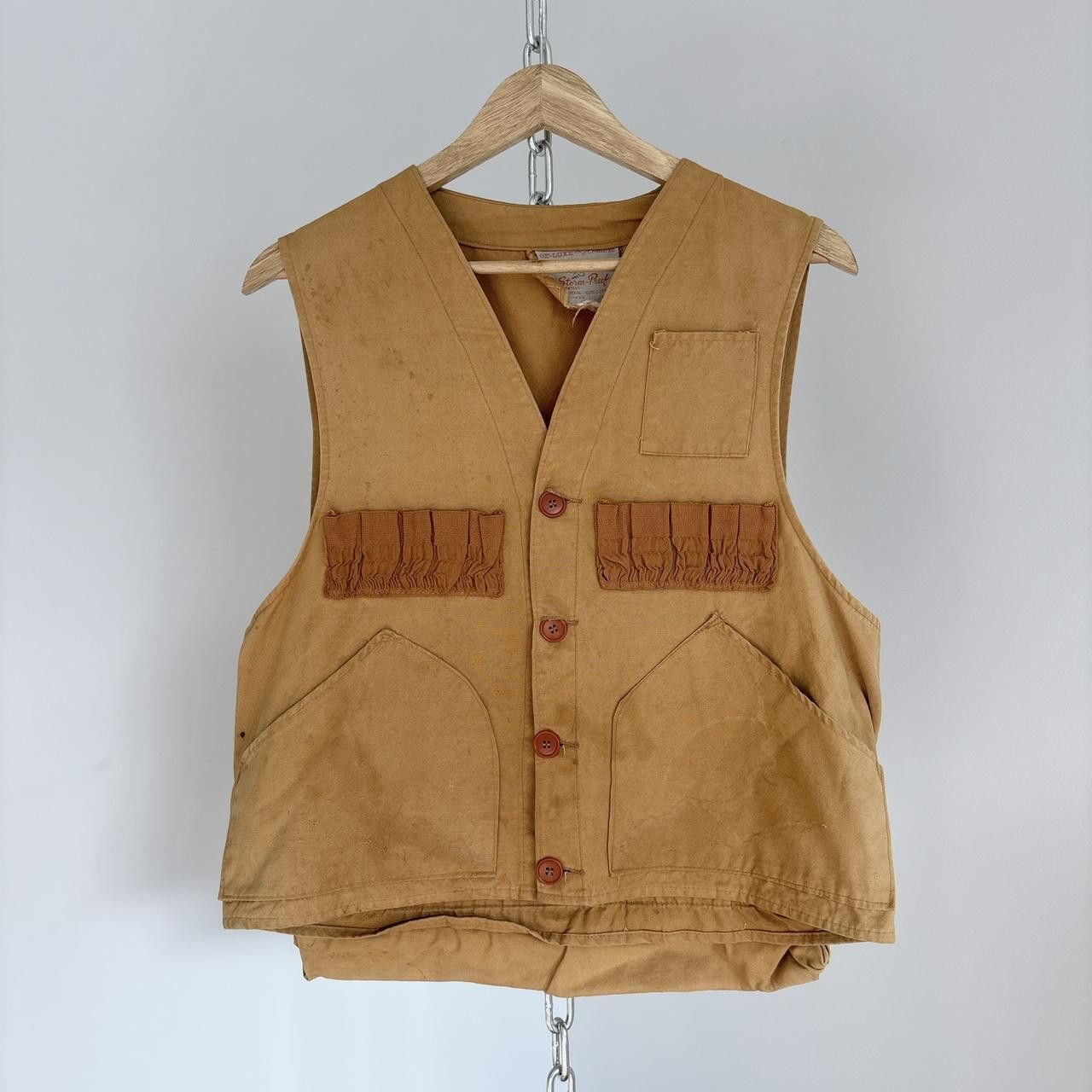 Other 50s True Vintage Storm Pruf Canvas Vest Hunting Size S/M Size US S / EU 44-46 / 1 - 1 Thumbnail