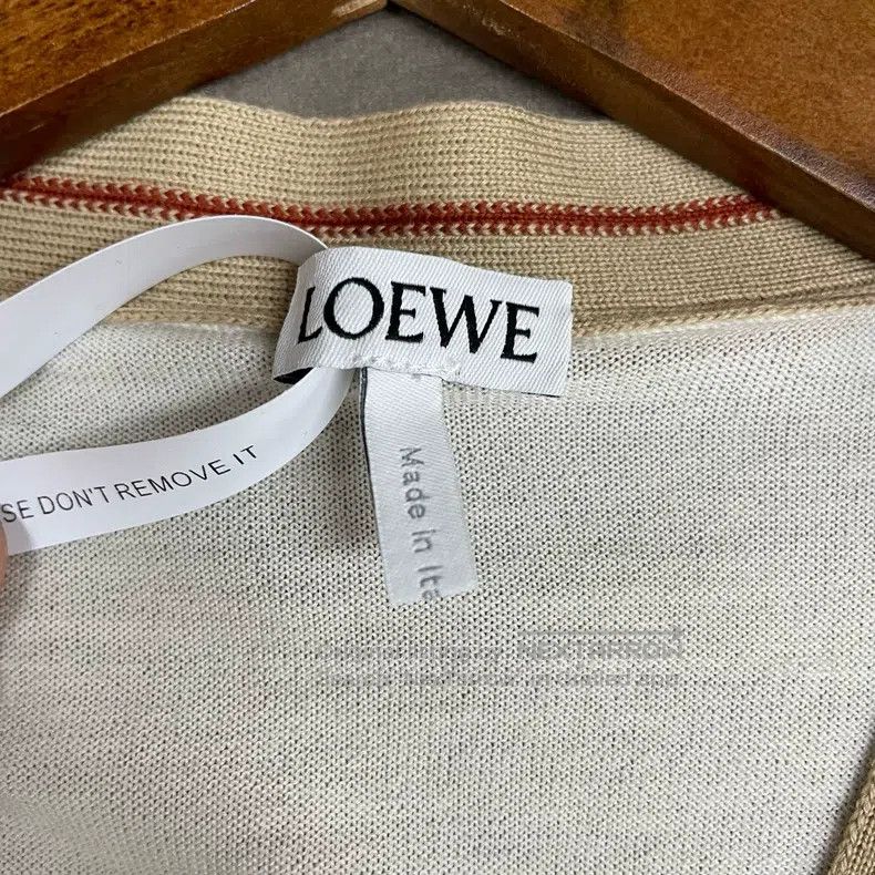 Loewe Loewe Beige Chest Logo Knit Top Size S / US 4 / IT 40 - 5 Thumbnail