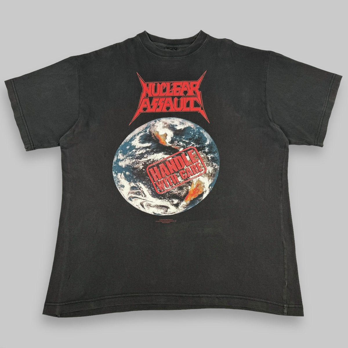 Band Tees Vintage 2003 Nuclear Assault ‘Handle with Care’ Euro T Shirt Size US XL / EU 56 / 4 - 1 Thumbnail