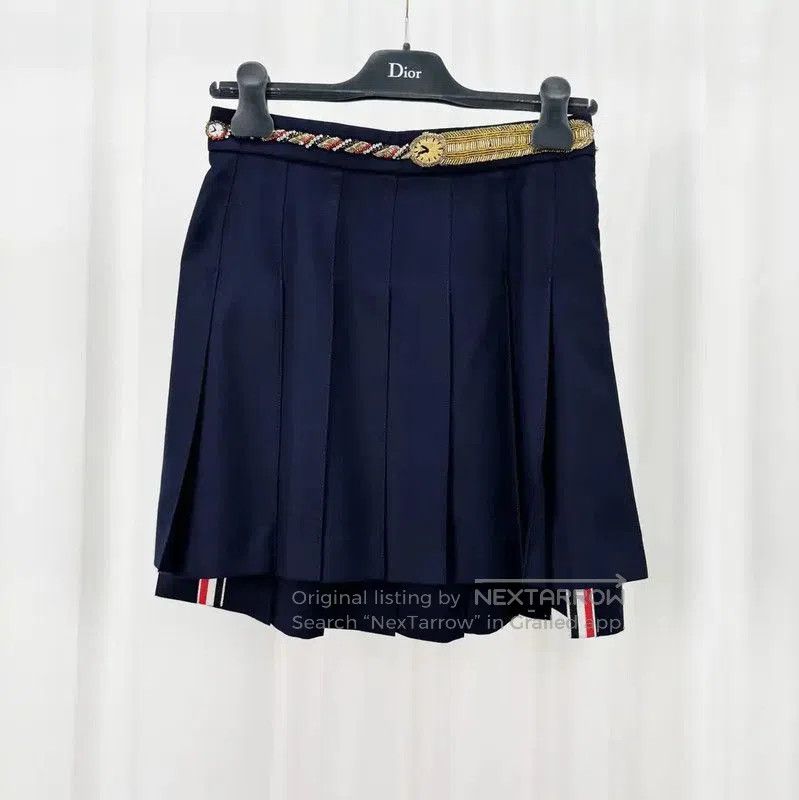 Thom Browne Thom Browne Pleated Wool Skirt for Summer . Size 26" / US 2 / IT 38 - 1 Thumbnail