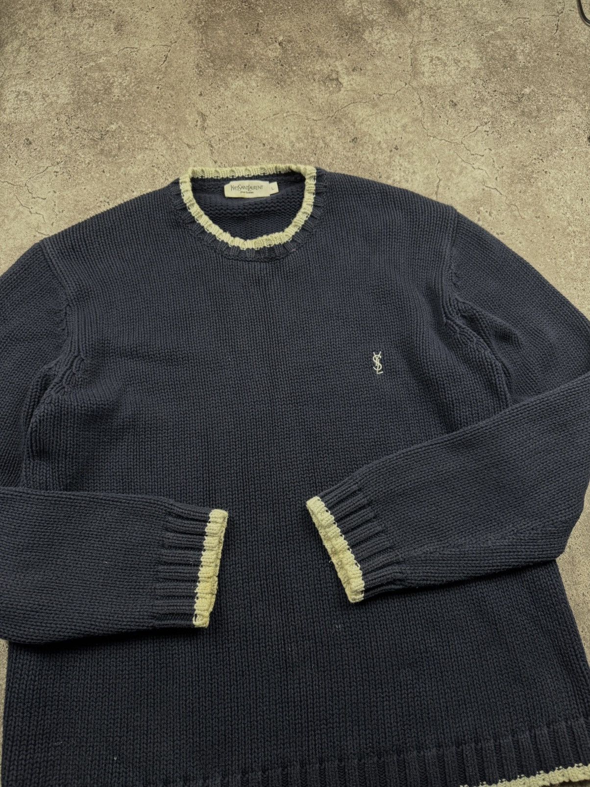 Yves Saint Laurent YSL Vintage YvesSaintLaurent knitted sweater crewneck Size US L / EU 52-54 / 3 - 3 Thumbnail