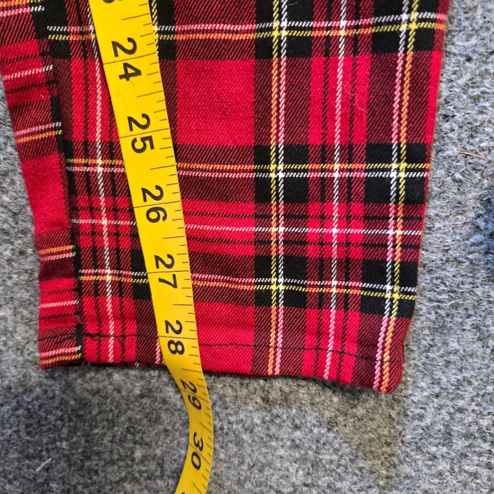 Hot Topic Hot Topic Pants Women S Red Black Plaid Coloblock Tapered Punk Rock Shirt? Size 28" / US 6 / IT 42 - 7 Thumbnail