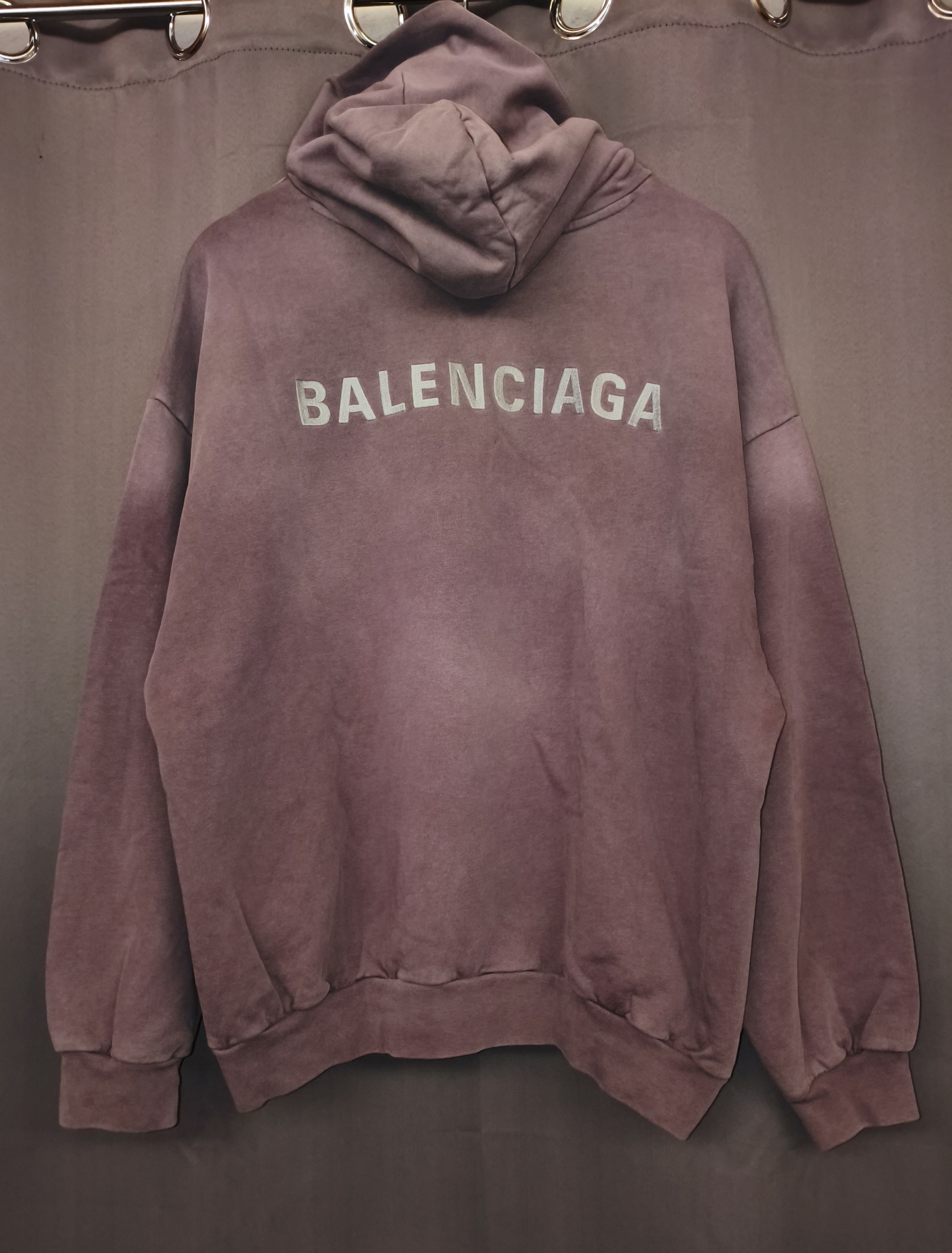 Balenciaga Balenciaga Embroidered Classic Logo Faded Purple Gray Size US XXL / EU 58 / 5 - 1 Thumbnail