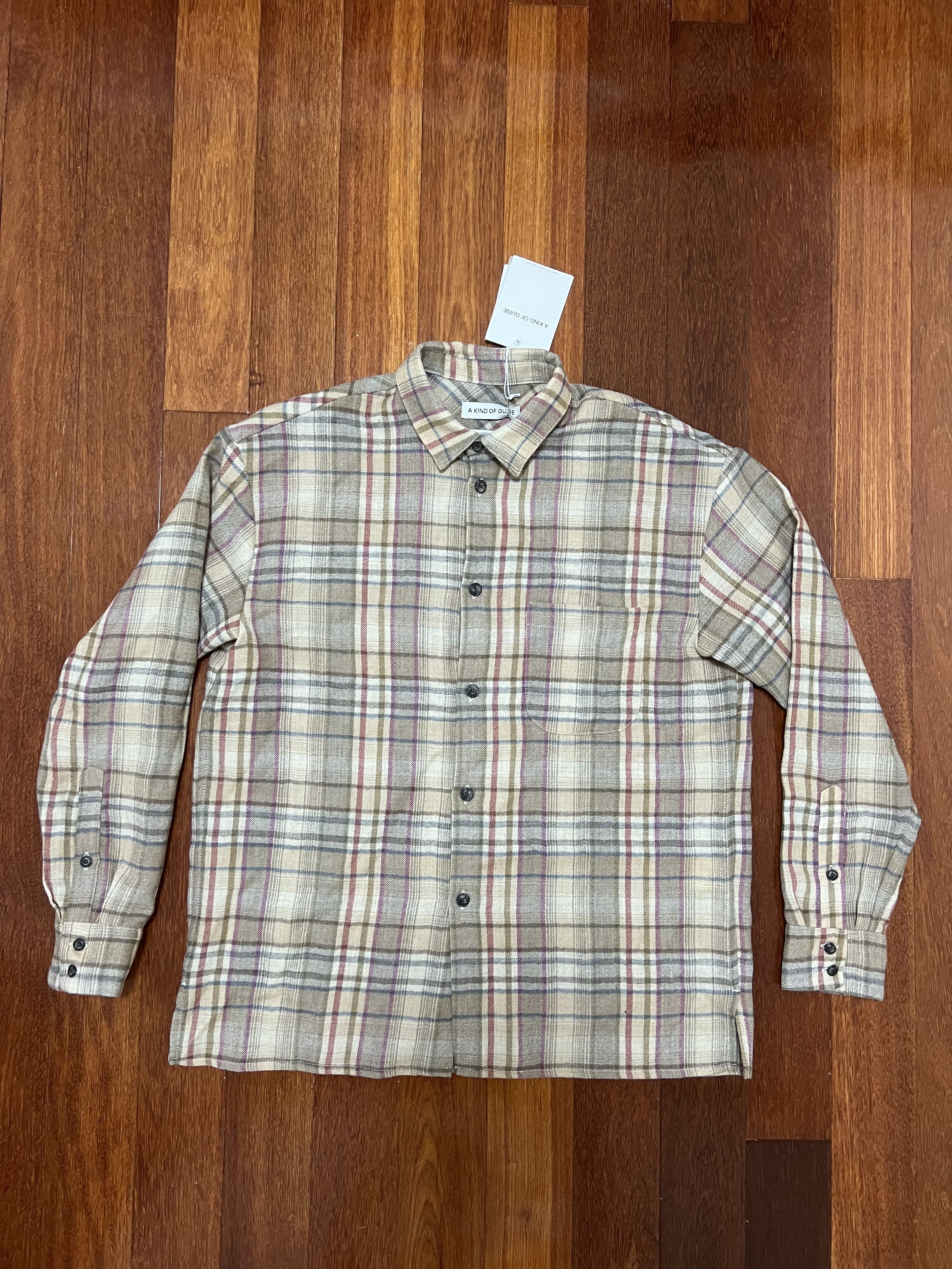 A Kind Of Guise 💚 AW23 A Kind Of Guise Gusto Shirt Ice Check Medium Size US M / EU 48-50 / 2 - 5 Thumbnail