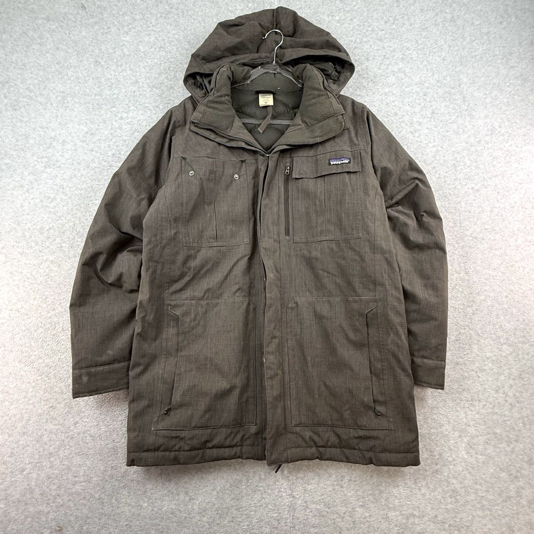 Patagonia Patagonia Parka Jacket Hooded Down Green Shotover Drab Size M Mens Medium Size US M / EU 48-50 / 2 - 2 Thumbnail