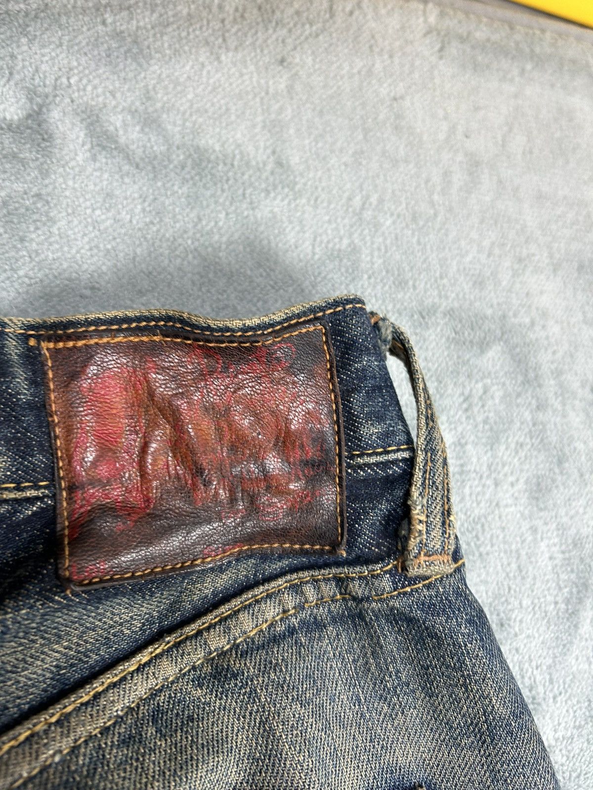 Japanese Brand Vintage Evis Distressed Denim Jeans Size US 32 / EU 48 - 14 Thumbnail