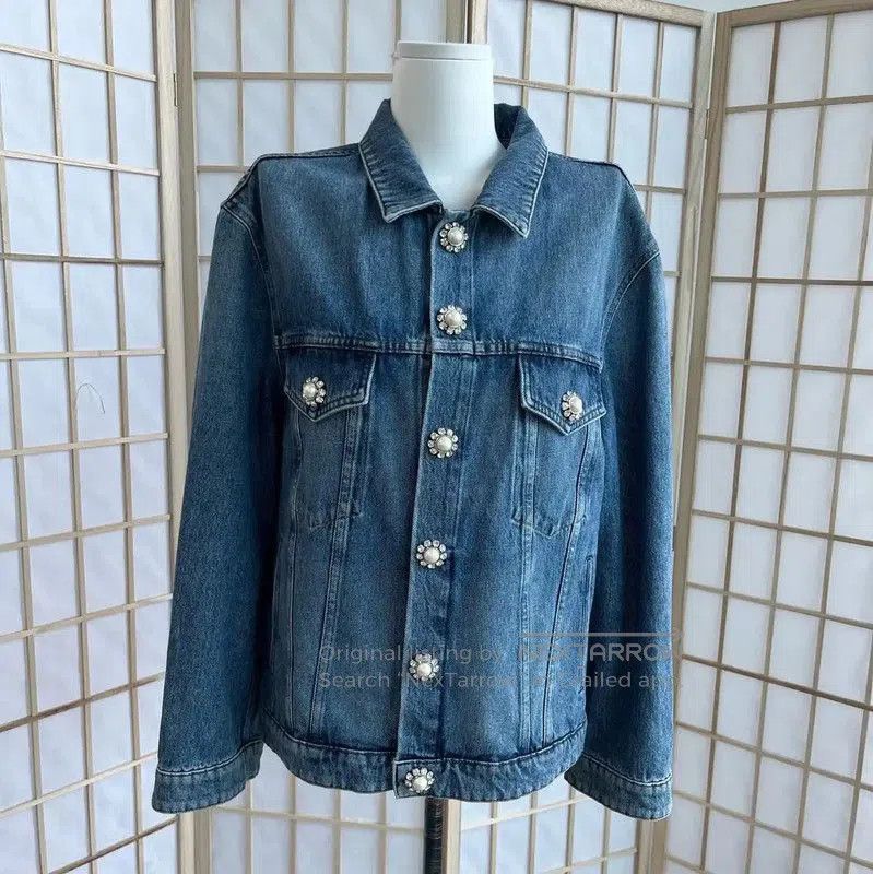 Miu Miu Miu Miu Blue Cotton Ladies Jacket . Size M / US 6-8 / IT 42-44 - 1 Thumbnail