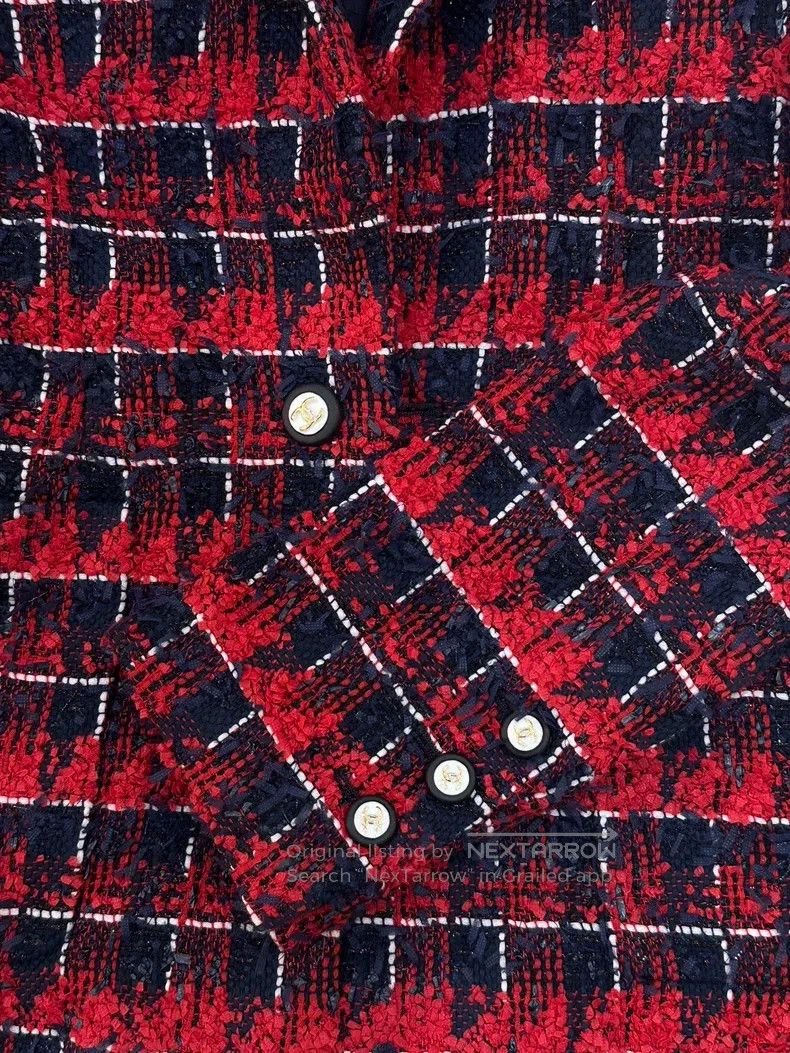 Chanel Chanel 24s red and black plaid jacket Size XS / US 0-2 / IT 36-38 - 3 Thumbnail