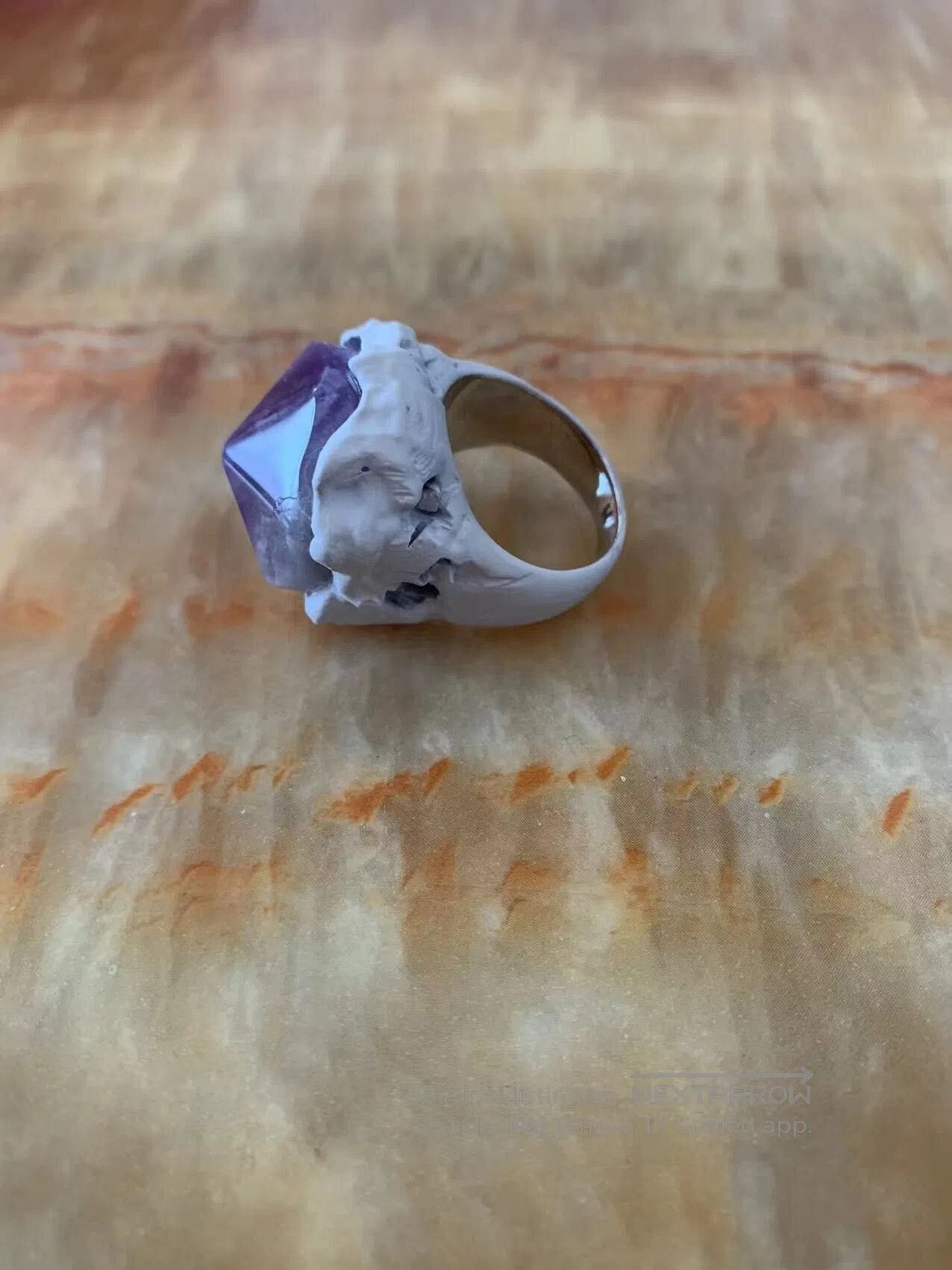 Daniel Arsham Dior Arsham Purple Crystal Cement Ring. Size ONE SIZE - 5 Thumbnail