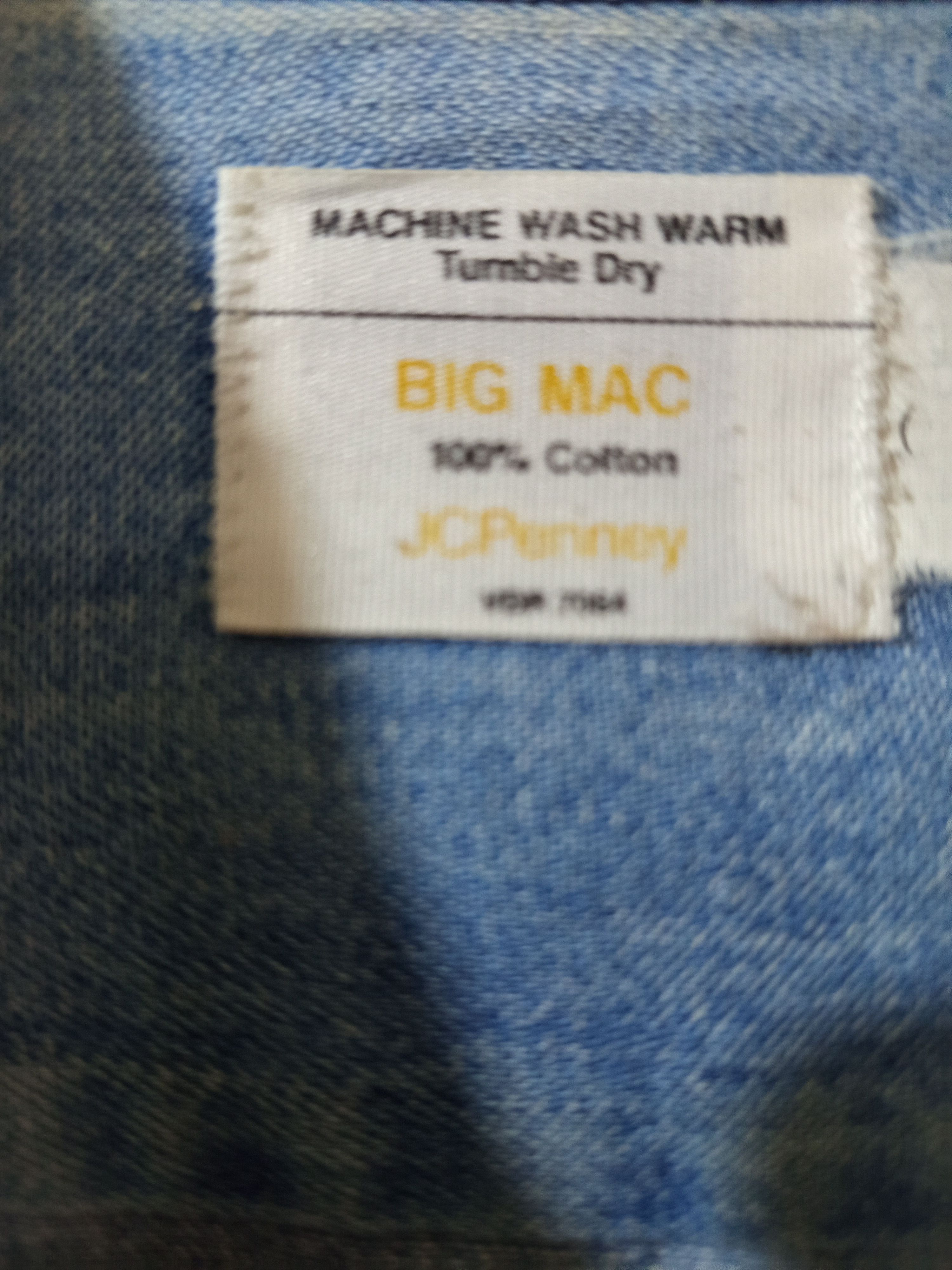 JCPenney 1970s BIG MAC Chambray Work Shirt Jc Penney Size US M / EU 48-50 / 2 - 7 Thumbnail