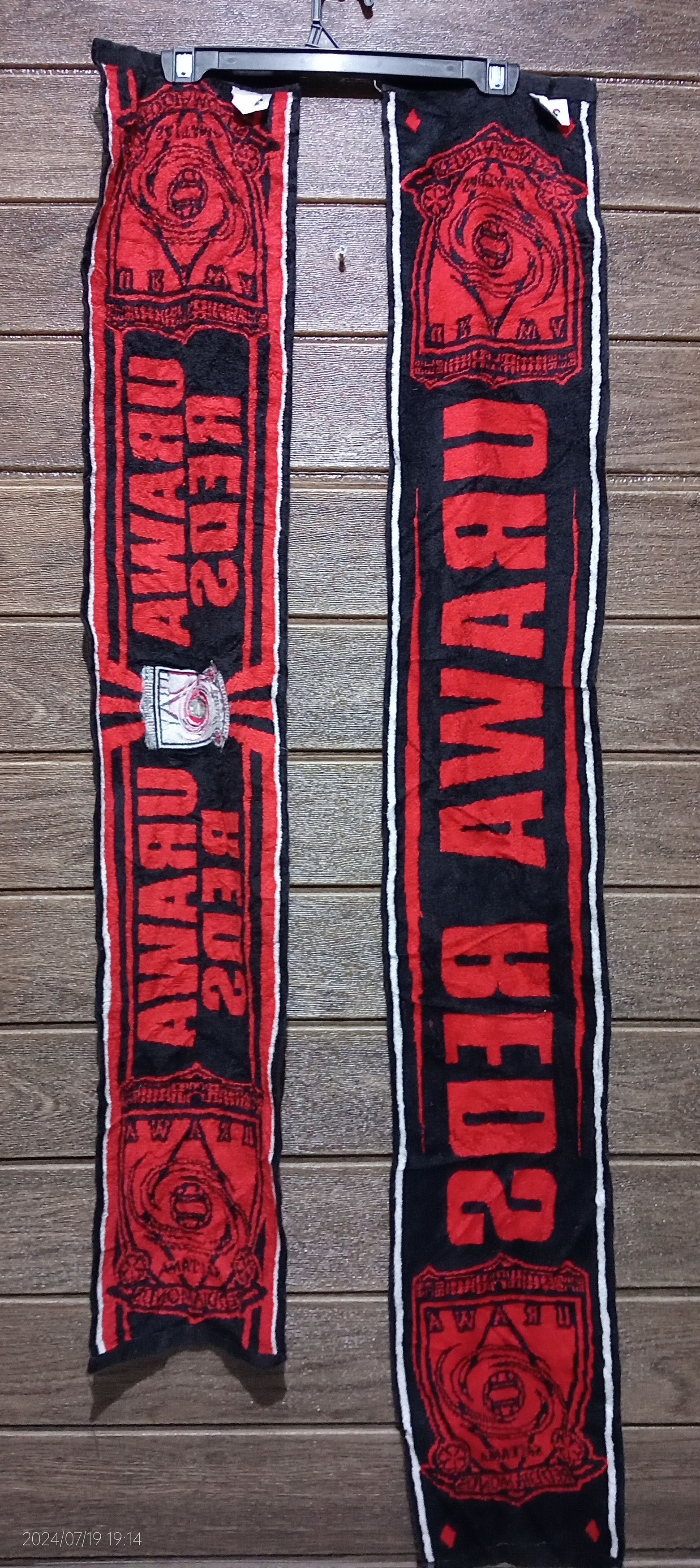 Japanese Brand × Vintage Bundle of Two Vintage Urawa Red Diamonds J. League Scarves Size ONE SIZE - 6 Thumbnail