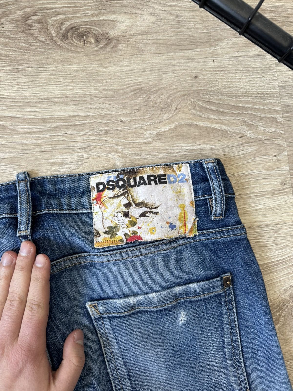 Dsquared2 Dsquared2 Distressed Painted Denim Jeans Size US 30 / EU 46 - 8 Thumbnail