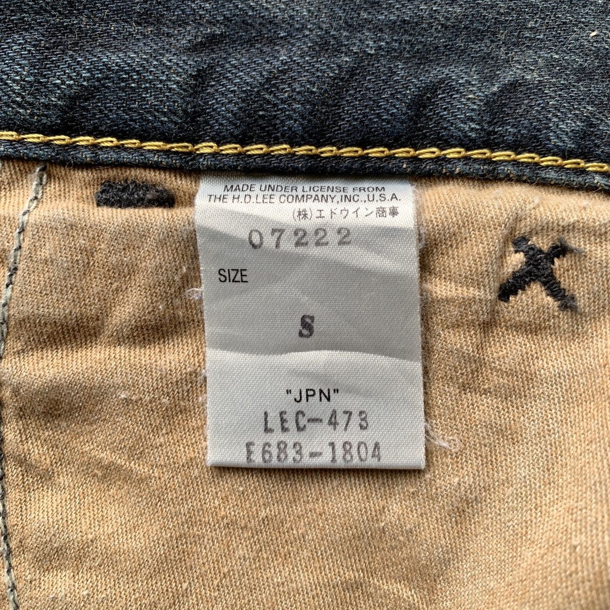Japanese Brand Lee Riders Spiral ifsix LGB GOA Bootcut Flared Jeans Size US 30 / EU 46 - 7 Thumbnail
