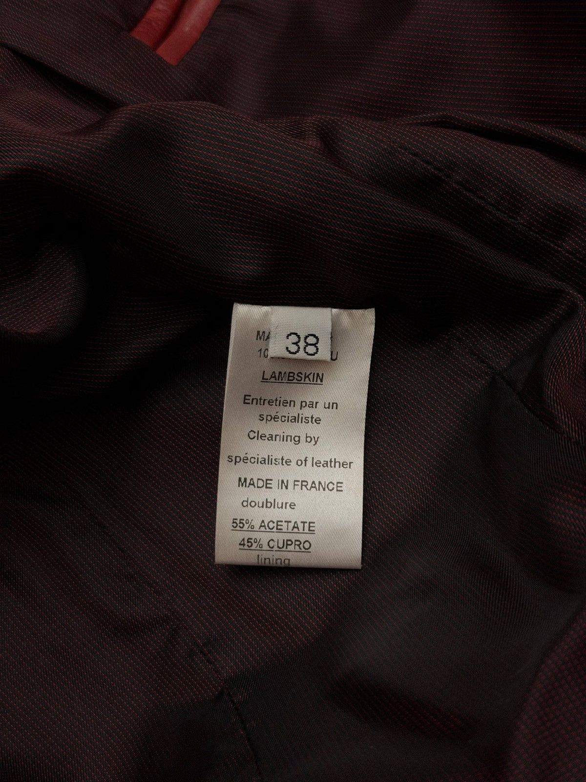Balmain SS11 Balmain by Christopher Decarnin Pins Red Leather Jacket Size US M / EU 48-50 / 2 - 7 Thumbnail
