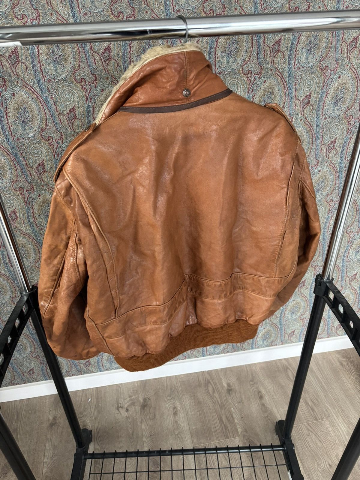 Schott Schott NYC Vintage Leather Flight Jacket Size US L / EU 52-54 / 3 - 7 Thumbnail