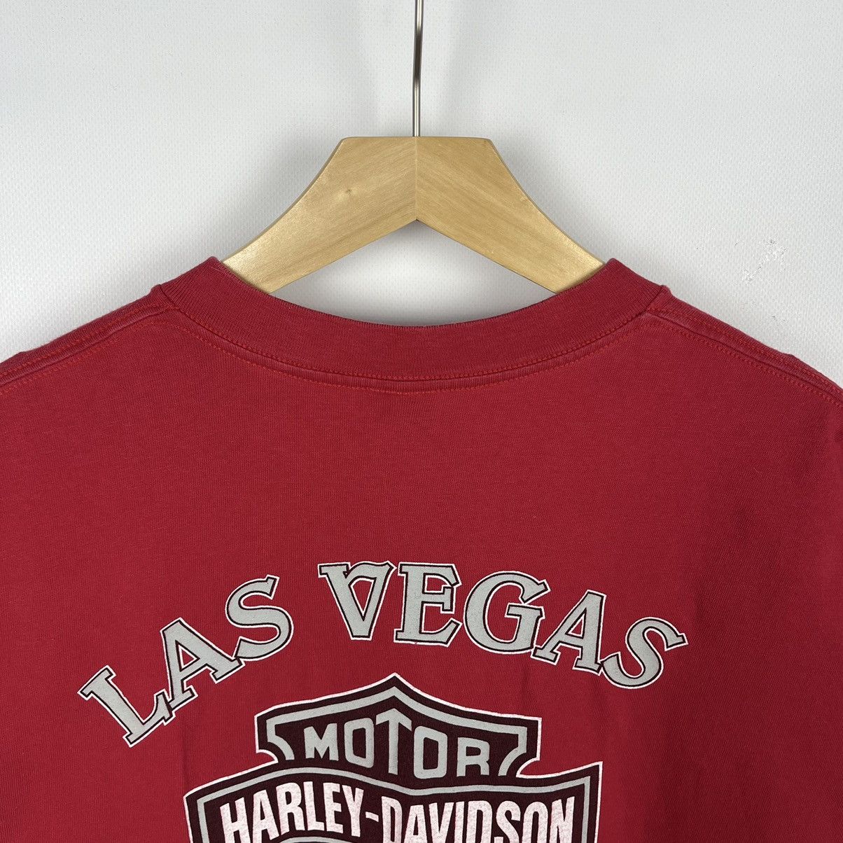 Harley Davidson Vintage Harley Davidson y2k Las Vegas big logo tee 1998 Size US XL / EU 56 / 4 - 13 Thumbnail