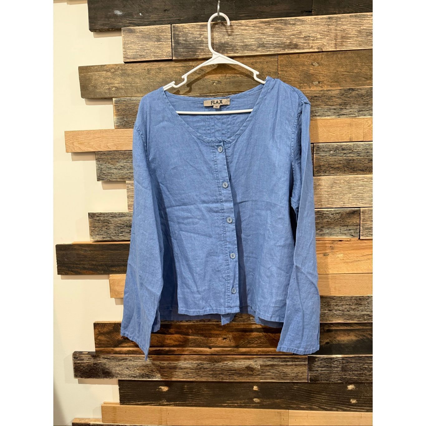 FLAX Flax NWOT linen button front blouse top boho lagenlook size Size M / US 6-8 / IT 42-44 - 2 Thumbnail