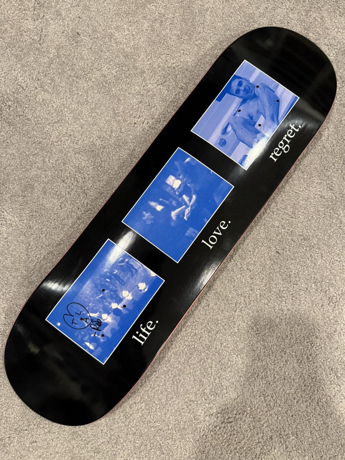 Vintage Unbroken “Life. Love. Regret” Signed Skateboard Deck Size ONE SIZE - 1 Thumbnail