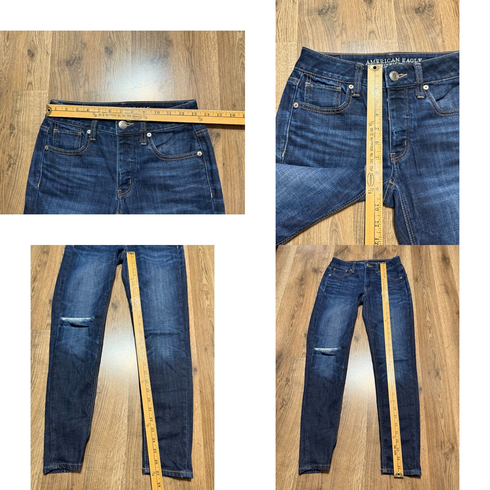 American Eagle Outfitters VINTAGE? No. Size 24" / US 00 / IT 34 - 8 Thumbnail