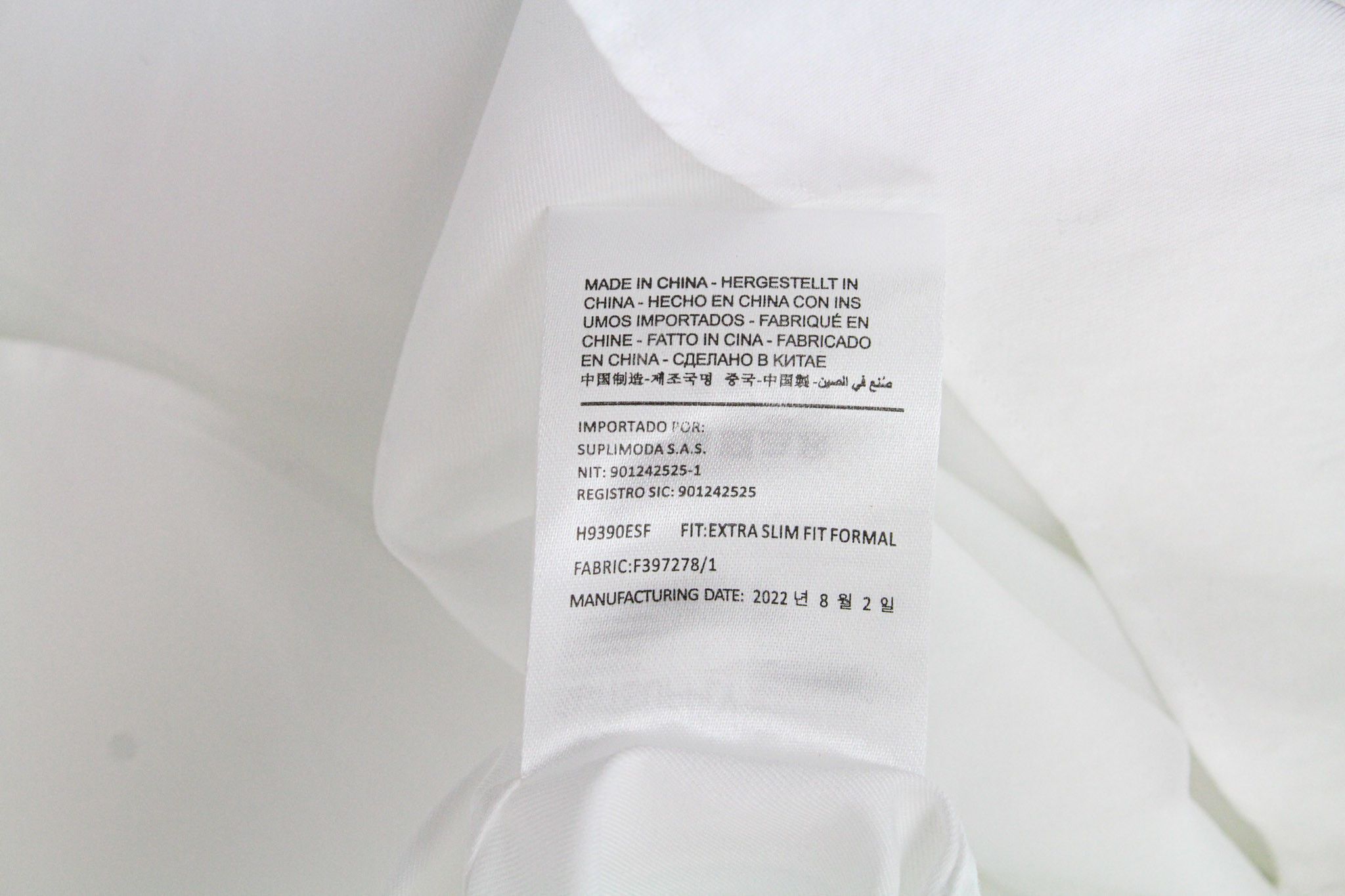 Suitsupply 43/47 Extra Slim Cotton White Cutaway Twill 72522 Size 42R - 7 Thumbnail