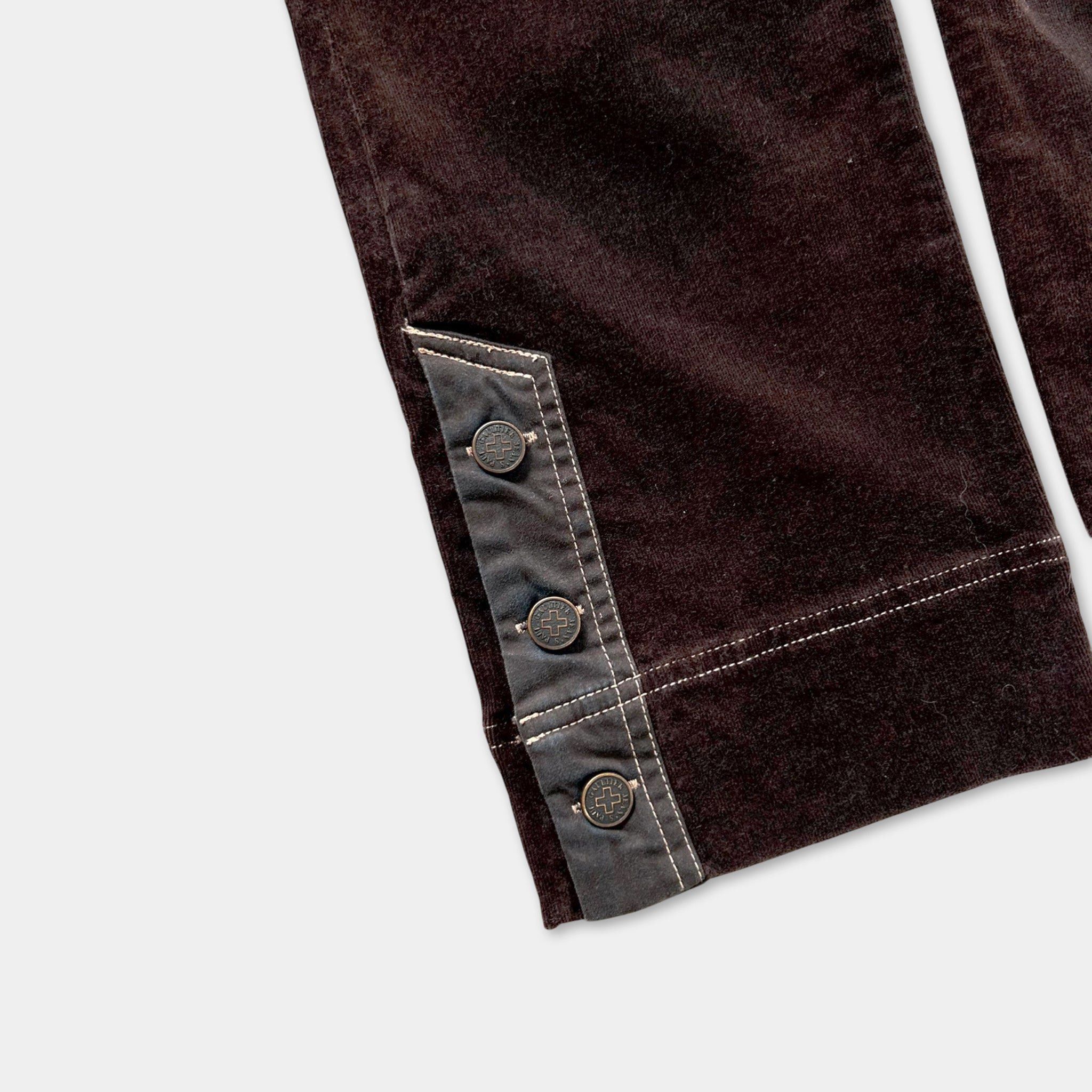 Jean Paul Gaultier Jean Paul Gaultier Black Velour Cargo Pants Size US 30 / EU 46 - 5 Thumbnail