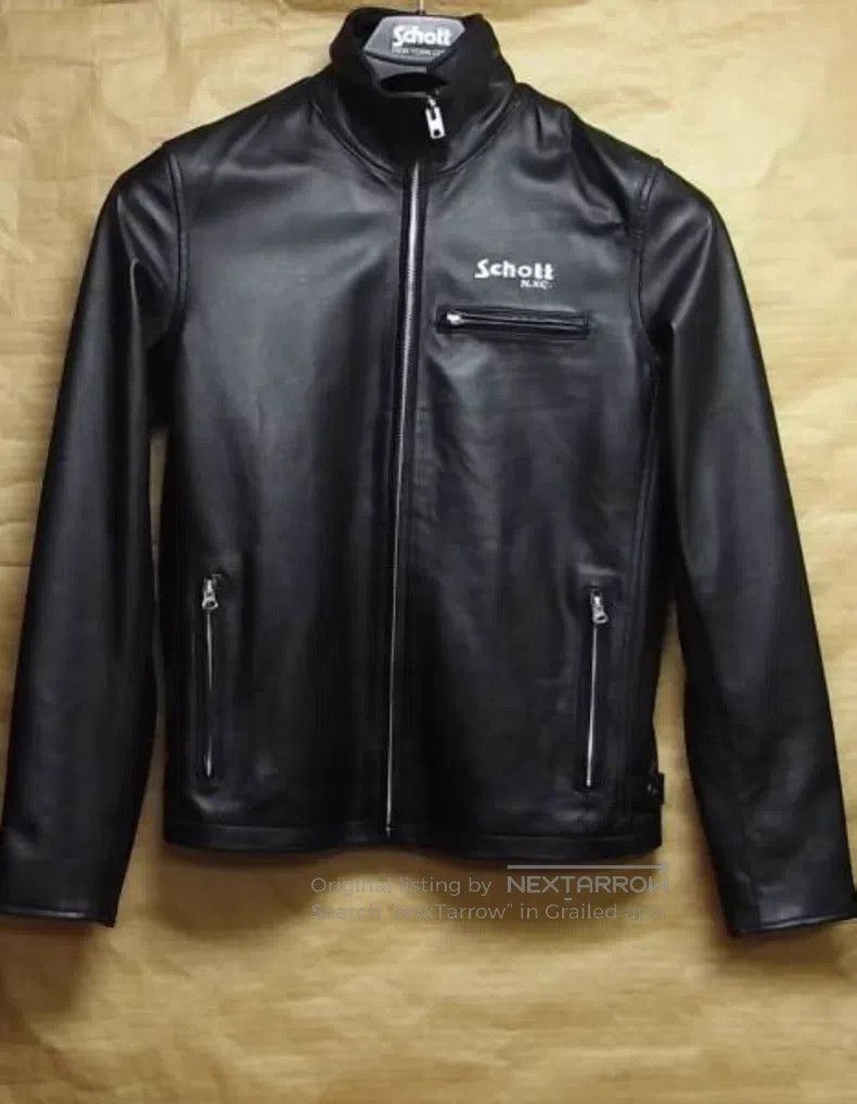 Schott Schott Lambskin male motorcycle slim fit Size US M / EU 48-50 / 2 - 1 Thumbnail