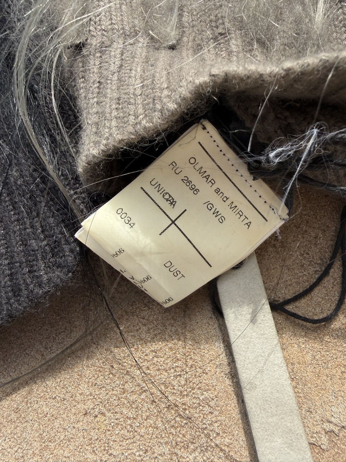 Rick Owens Rick owens Fw08 “stag” fur cashmere beanie set Size ONE SIZE - 3 Thumbnail