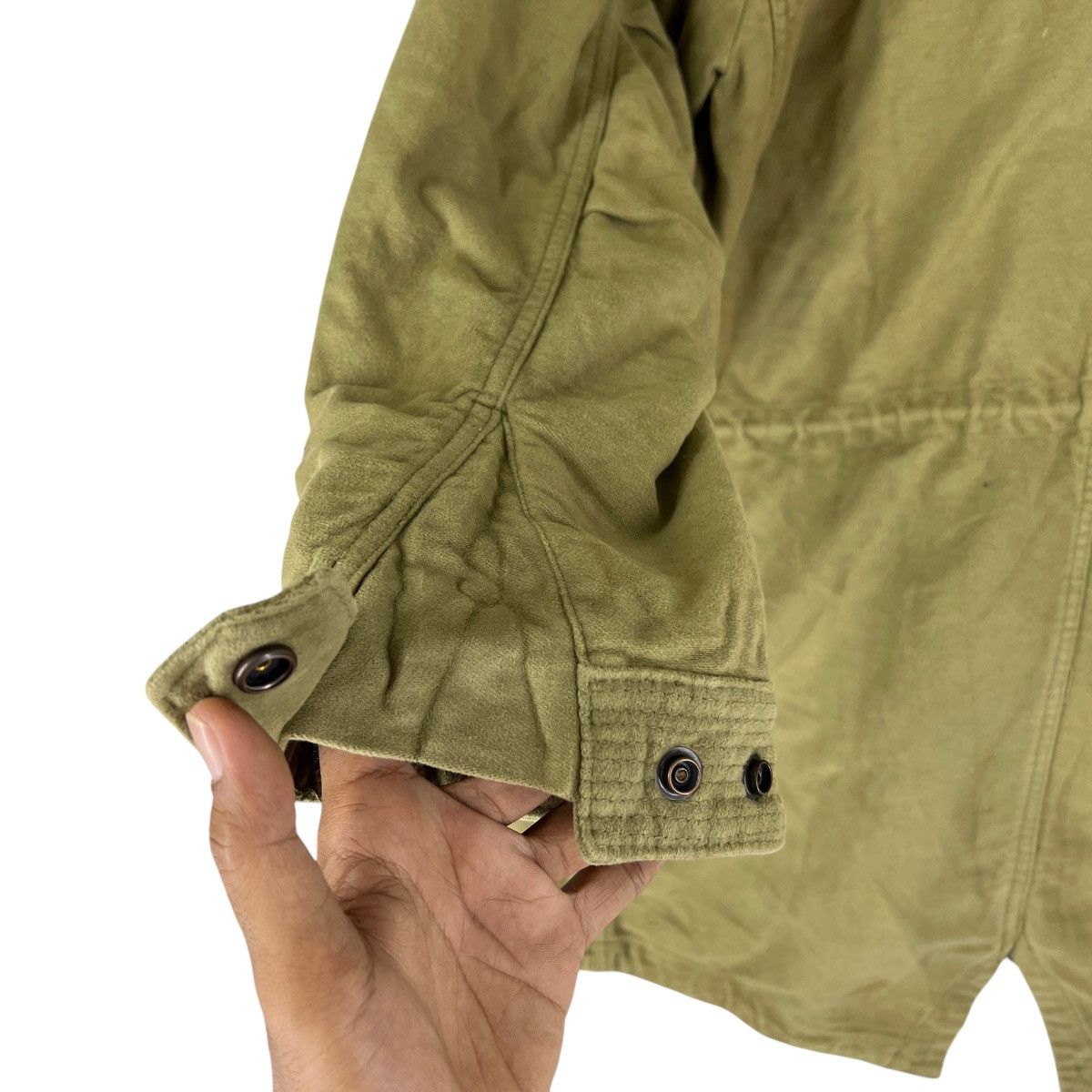45rpm 🔥 UMI 908 45rpm MOLESKIN HOODED PARKA MADE IN JAPAN Size US L / EU 52-54 / 3 - 14 Thumbnail
