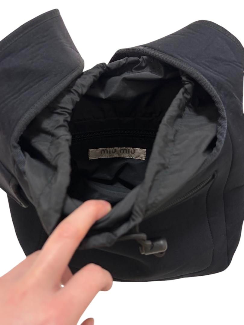 Miu Miu Miu Miu - Black Shoulder Bag Canvas 90s Tech Vintage Size ONE SIZE - 4 Thumbnail
