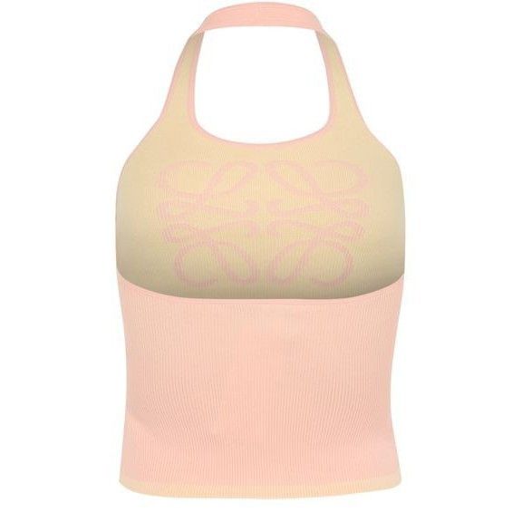 LOEWE Anagram Pink Cotton Tank Top New & Authentic (Women's