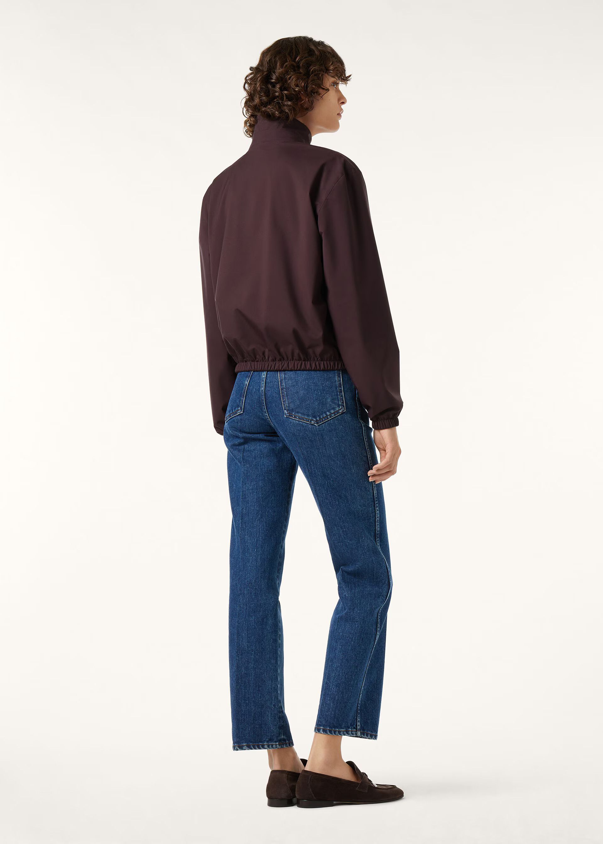 Loro Piana os11x0426 FAQ0514 Bomber Jacket in Vin Chaud Size XS / US 0-2 / IT 36-38 - 7 Thumbnail