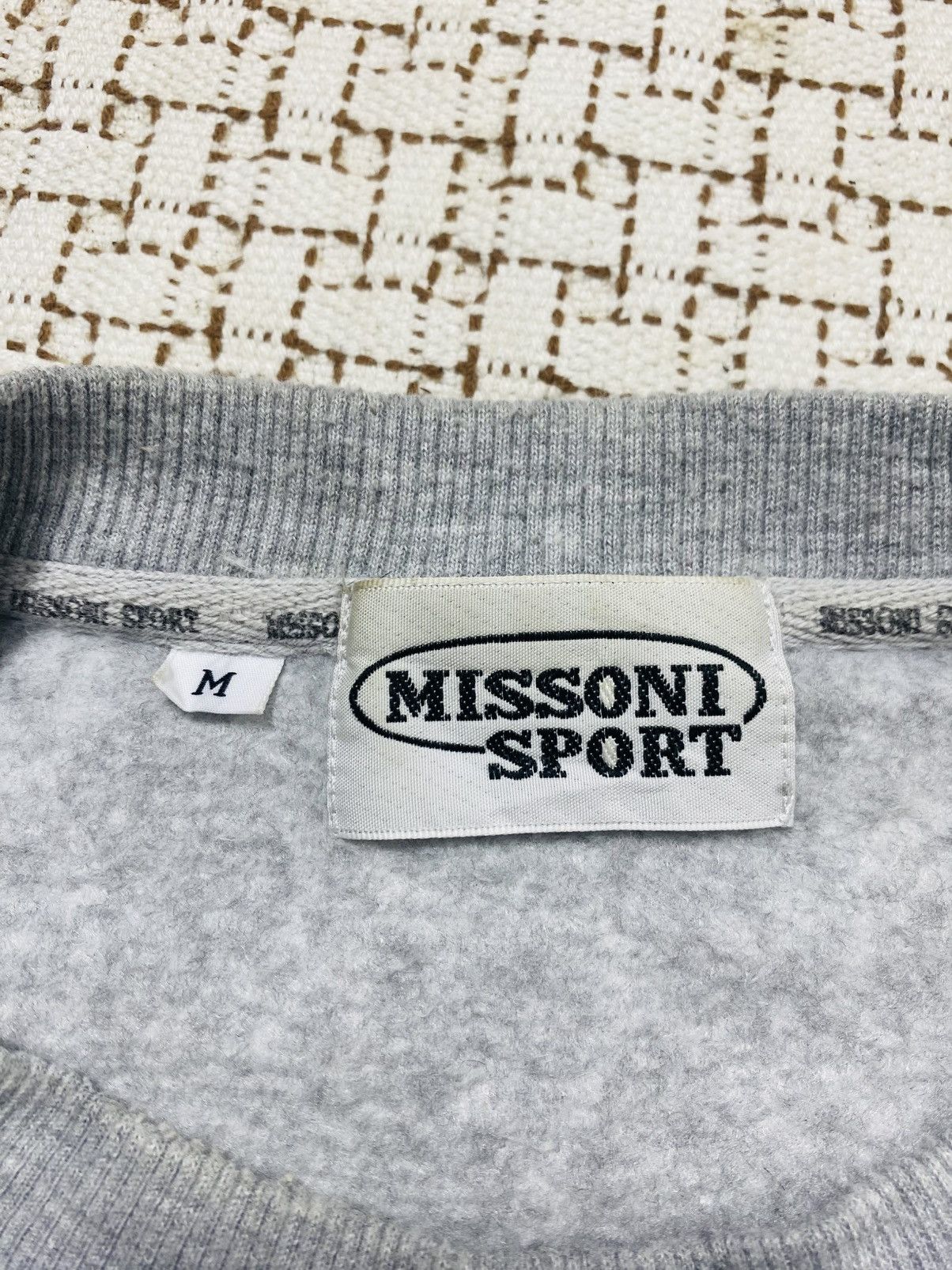 Missoni Vintage 90s Missoni Sport Spellout Multicolour Sweatshirt Size US M / EU 48-50 / 2 - 8 Thumbnail