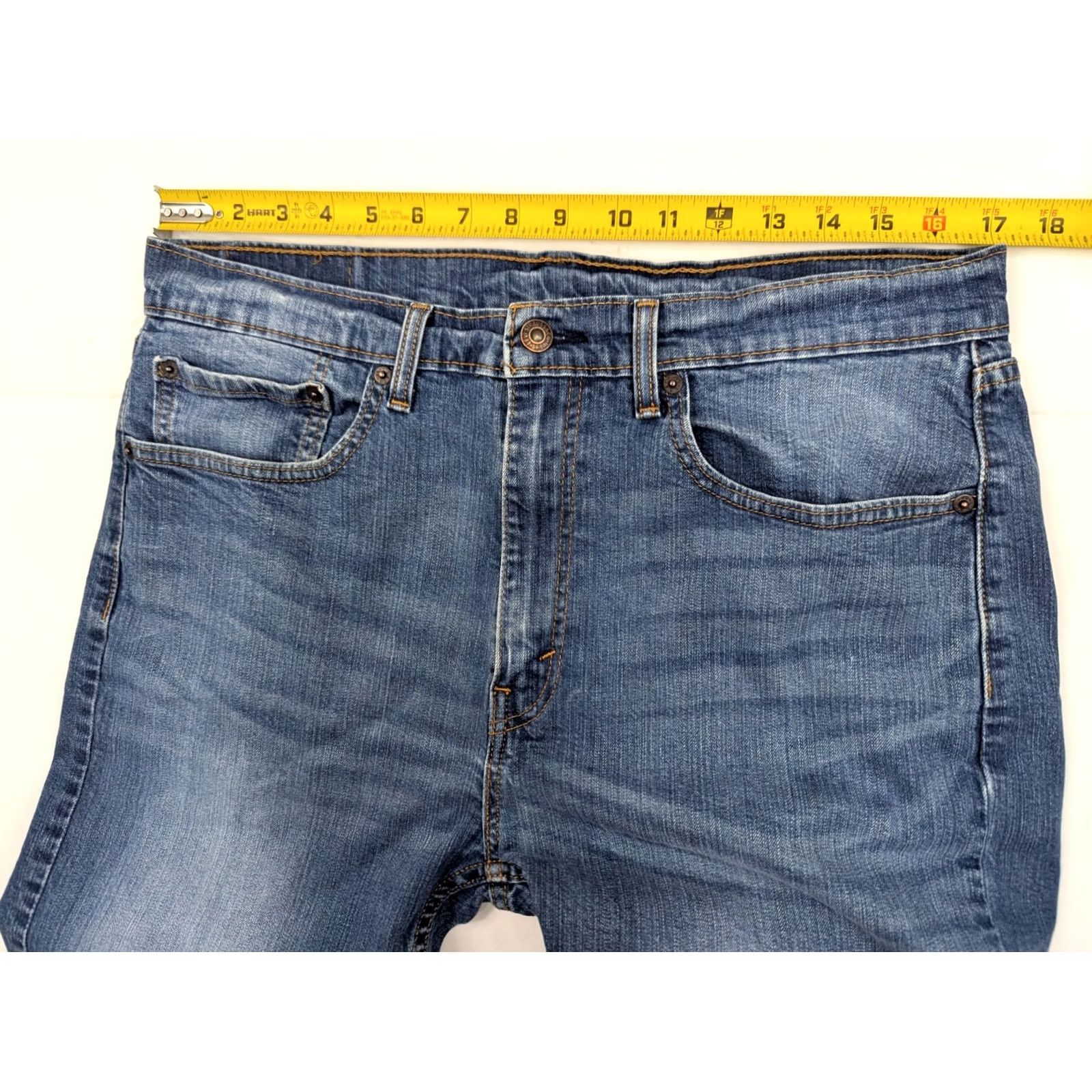 Levi's Levi's 505 Regular Fit Straight Leg Jeans Men 36x30 5-Pocket Denim Blue 34x28 Mid Rise Classic Vintage: No Womens Men? Size US 34 / EU 50 - 5 Thumbnail