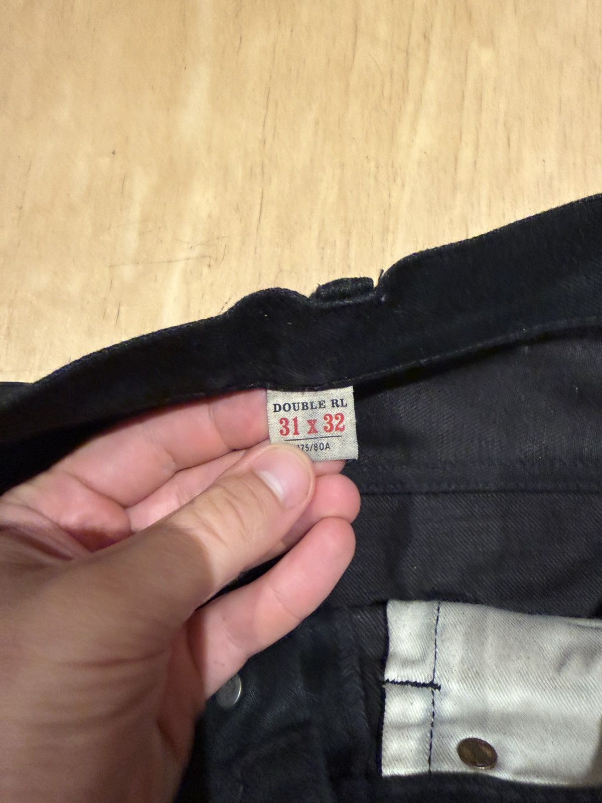 RRL Ralph Lauren RRL ralph lauren Slim Fit Black Selvedge Jean 31x32 Size US 31 - 5 Thumbnail