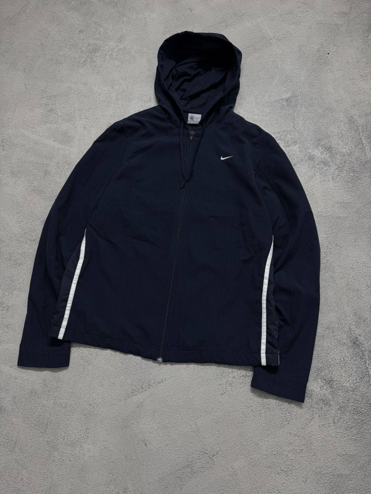 Nike Y2K Vintage NIKE Drill Small Swoosh Full Zip Light Jacket Size M / US 6-8 / IT 42-44 - 5 Thumbnail