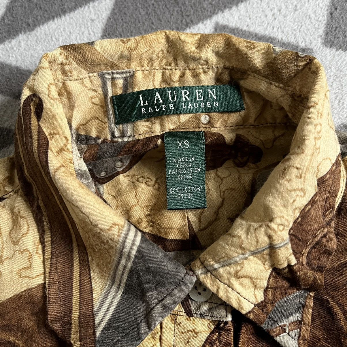 Ralph Lauren Vintage Lauren Ralph Lauren Equestrian Print Shirt – RARE Size XS / US 0-2 / IT 36-38 - 11 Thumbnail