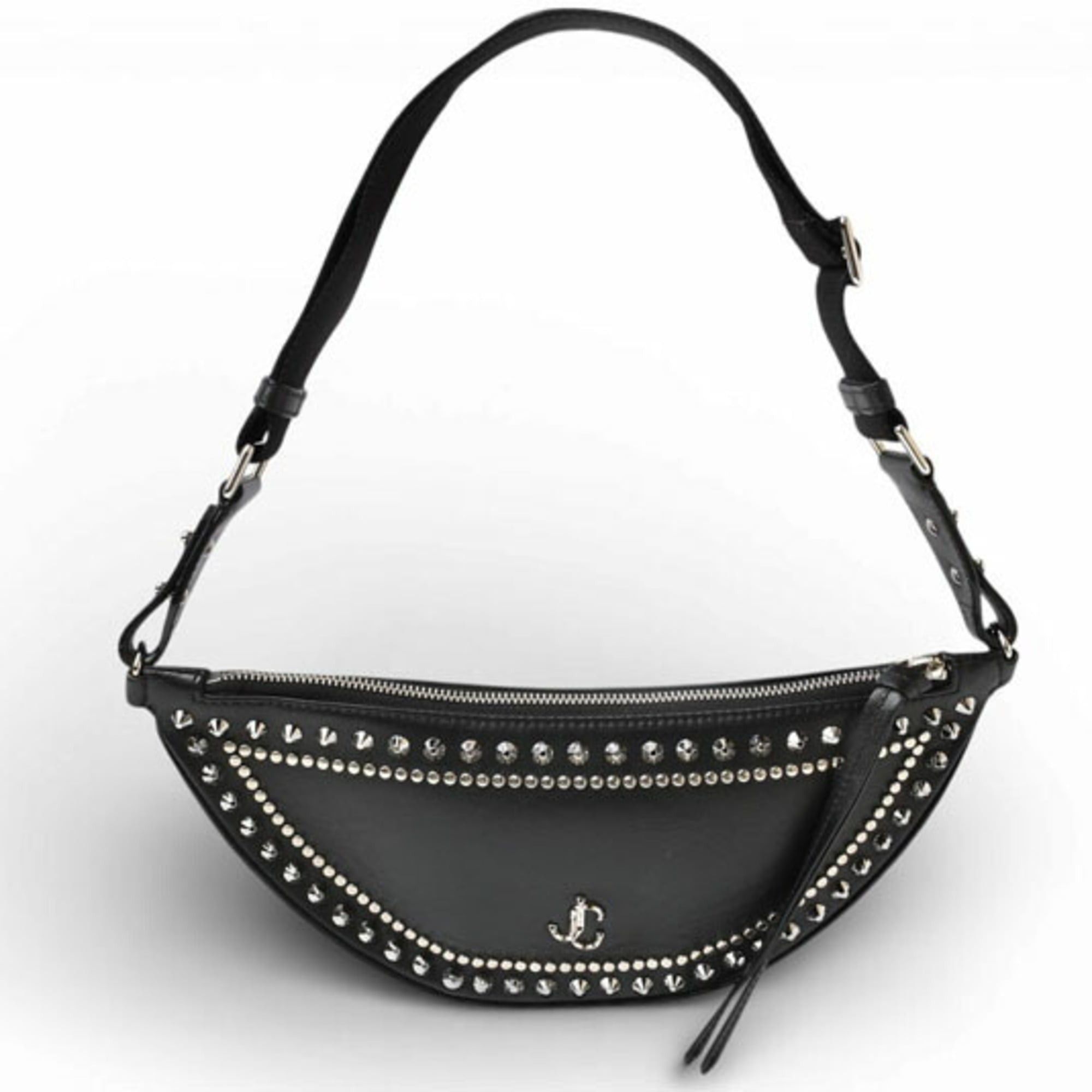 Jimmy Choo Jimmy Choo body bag, JIMMY CHOO Varenne JC studs, black. Size ONE SIZE - 1 Thumbnail