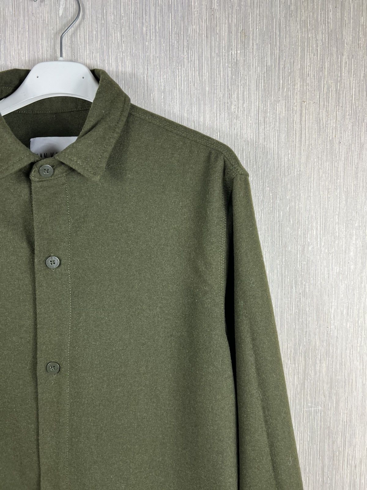 Han Kjobenhavn Archival Han Kjøvenhavn public shirt wool over shirt army Size US M / EU 48-50 / 2 - 3 Thumbnail