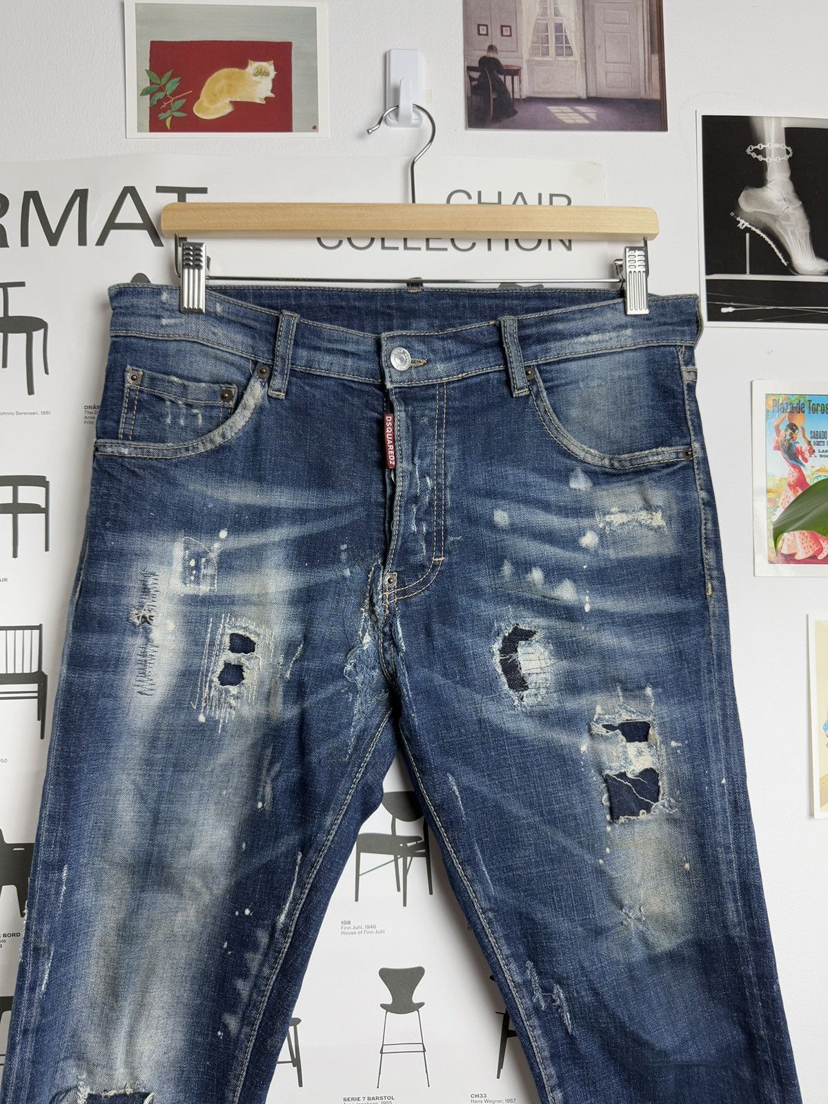Designer × Dsquared2 Dsquared2 paint splash denim jeans pants 46 designer luxury Size US 30 / EU 46 - 3 Thumbnail