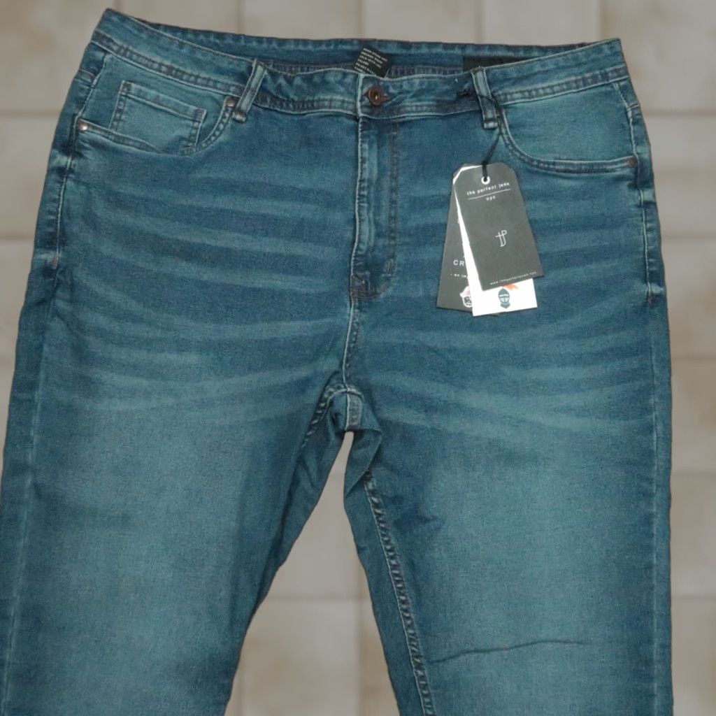 Vintage The Perfect Jean Jeans Men 40x32 Blue Slim 5-Pocket Medium Wash Whiskered NWT Vintage No Size US 40 / EU 56 - 1 Thumbnail