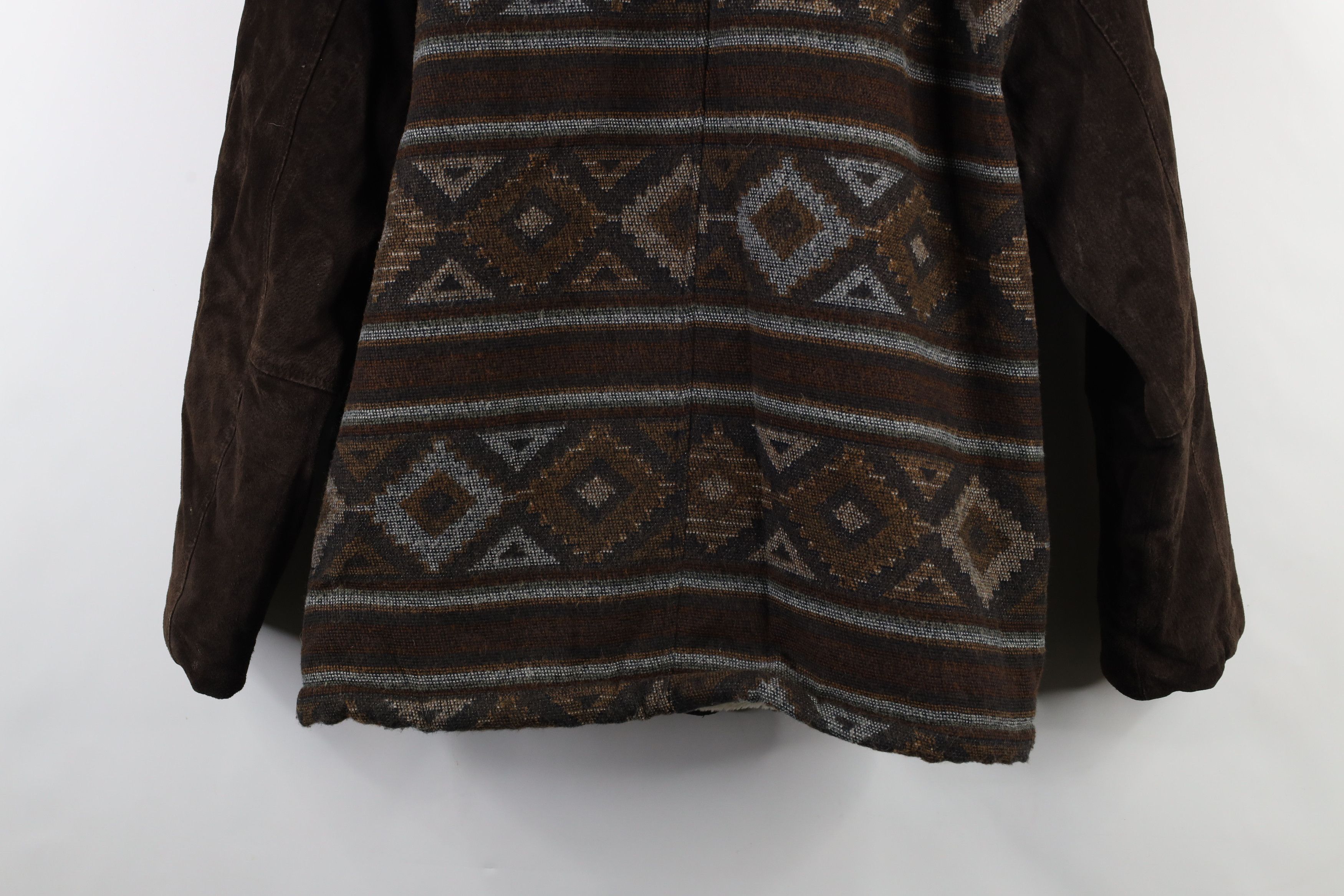 Vintage Vintage 90s Streetwear Suede Leather Southwestern Jacket Size US M / EU 48-50 / 2 - 18 Thumbnail