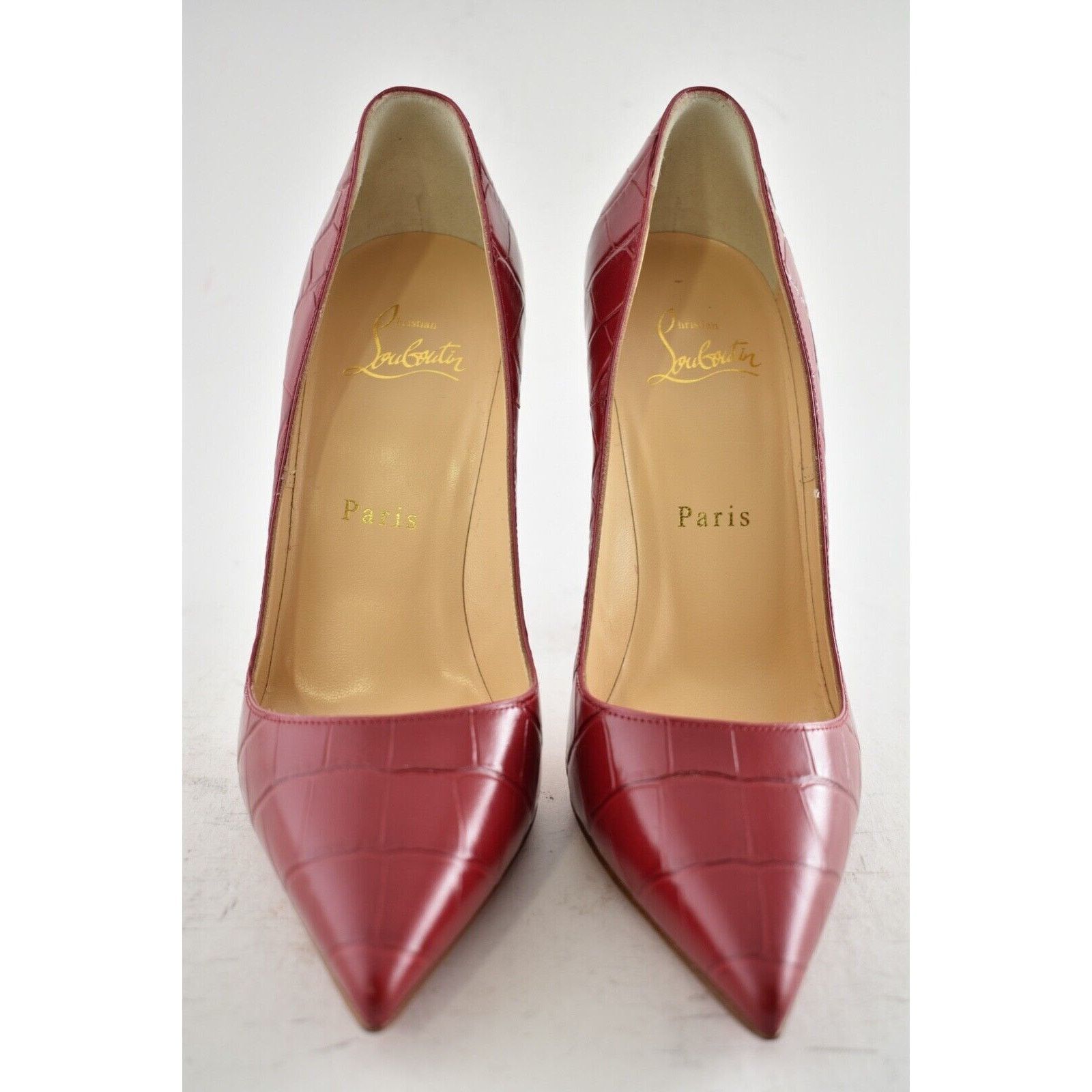Christian Louboutin So Kate 120 Persan Pink Red Croc Ali Stiletto Heel Pump 39 Size US 9 / IT 39 - 5 Thumbnail