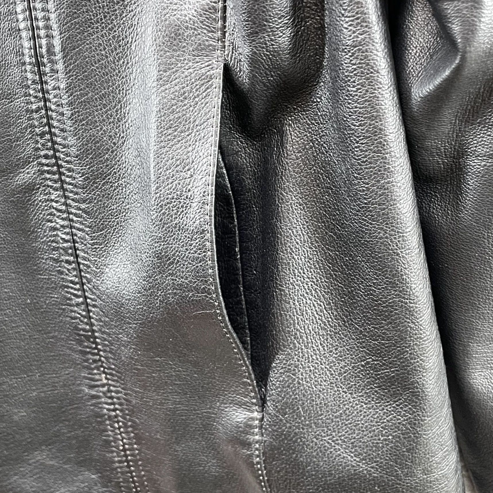 Worthington Worthington 100% Leather Jacket Women XL Short Minimal Academia Fall Y2k Classic Jacket Women XL Black 90s Classic Size 40" / US 18 - 7 Thumbnail
