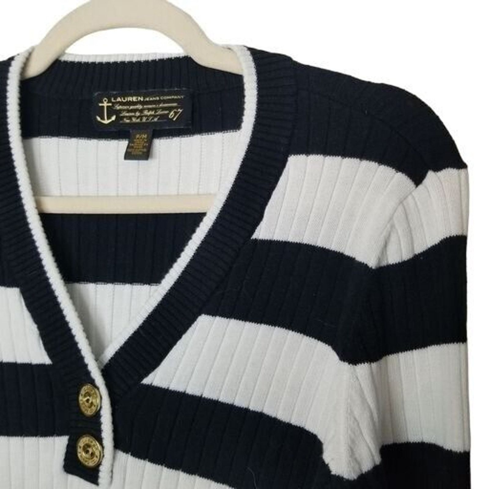 Ralph Lauren Lauren Jeans Co. Ralph Lauren Womens Striped Sweater Size PM Size M / US 6-8 / IT 42-44 - 5 Thumbnail